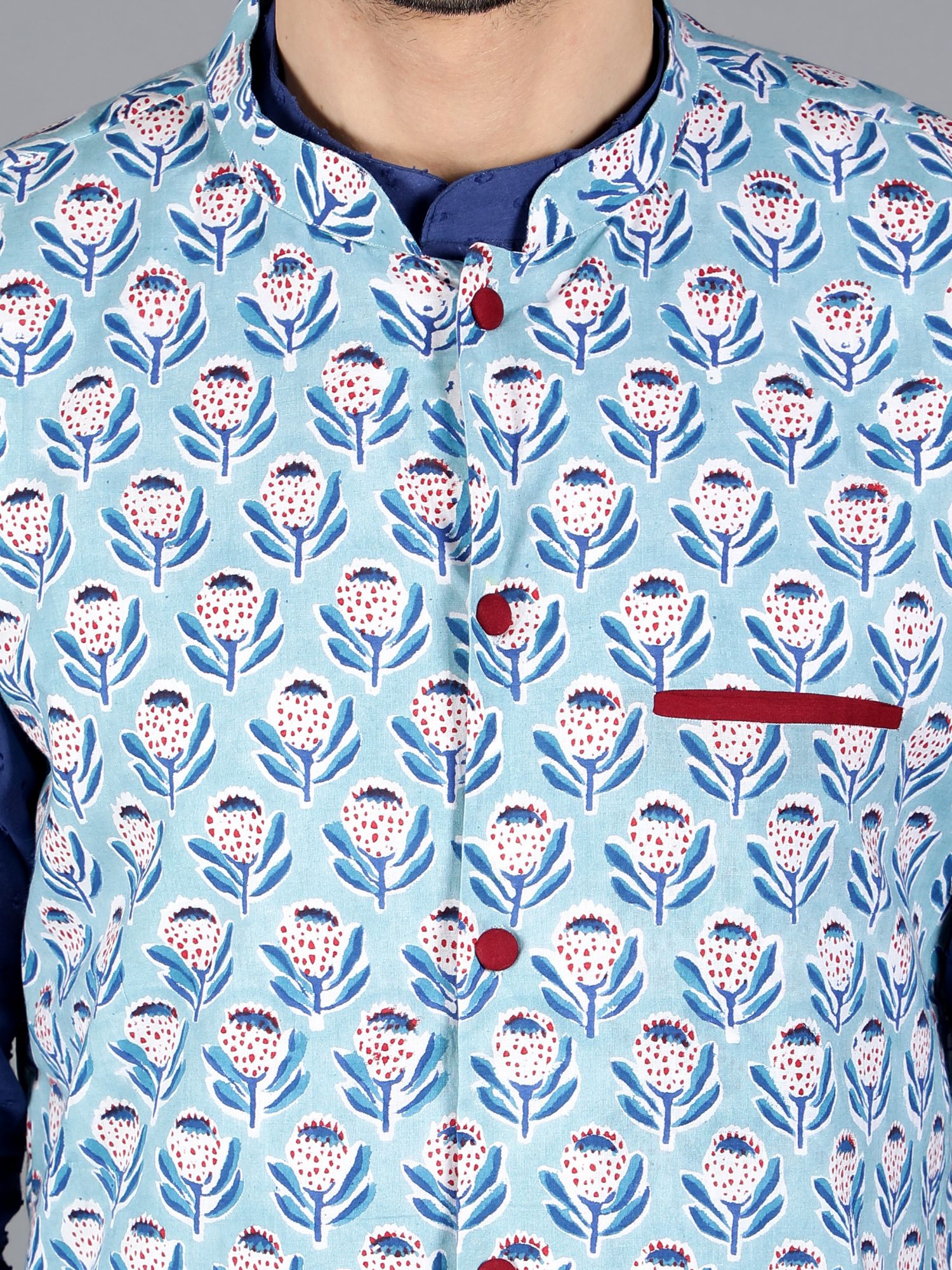 Antares handblock Bundi and Kurta set