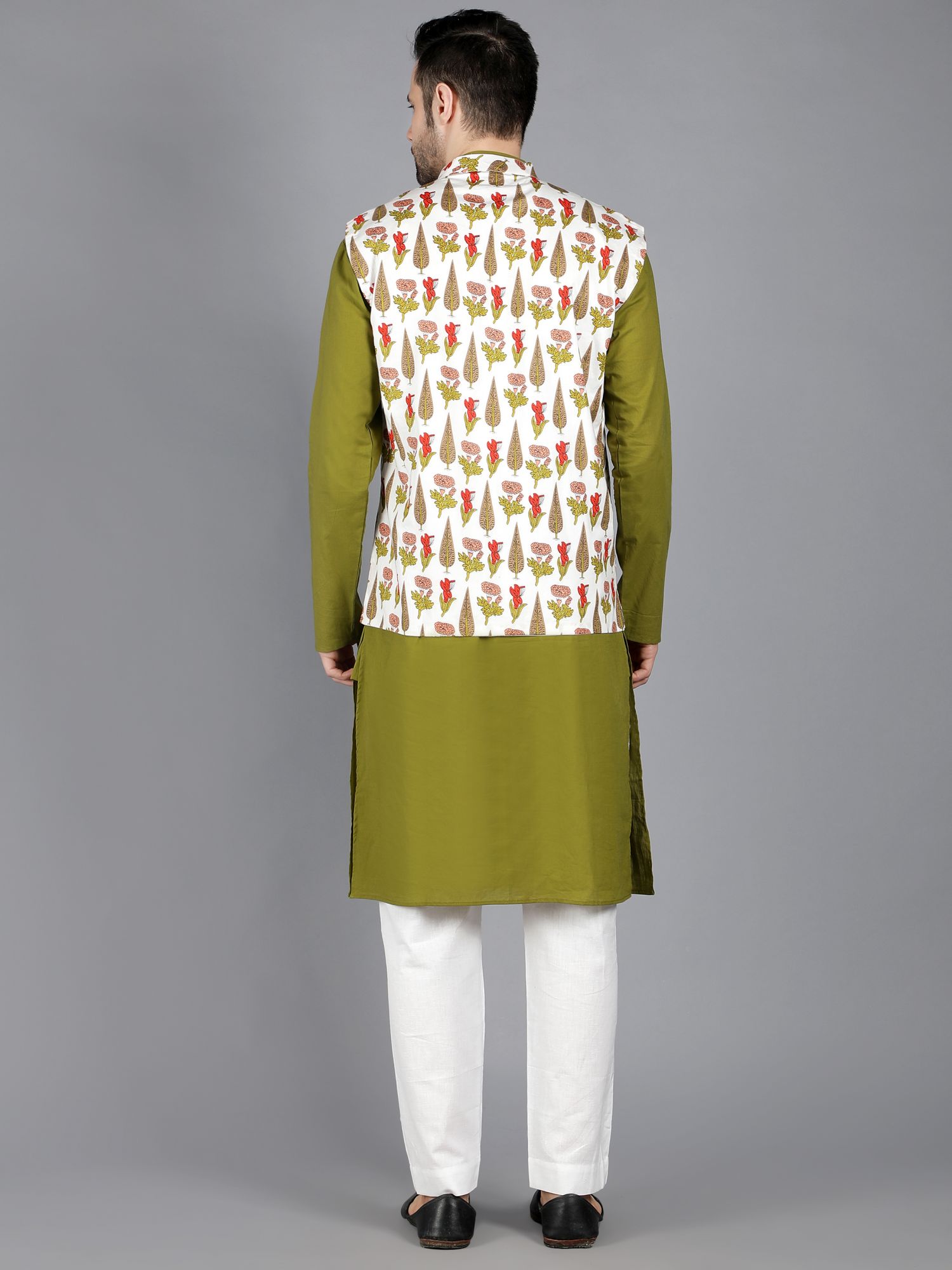 Canopus Printed Bundi and Kurta set
