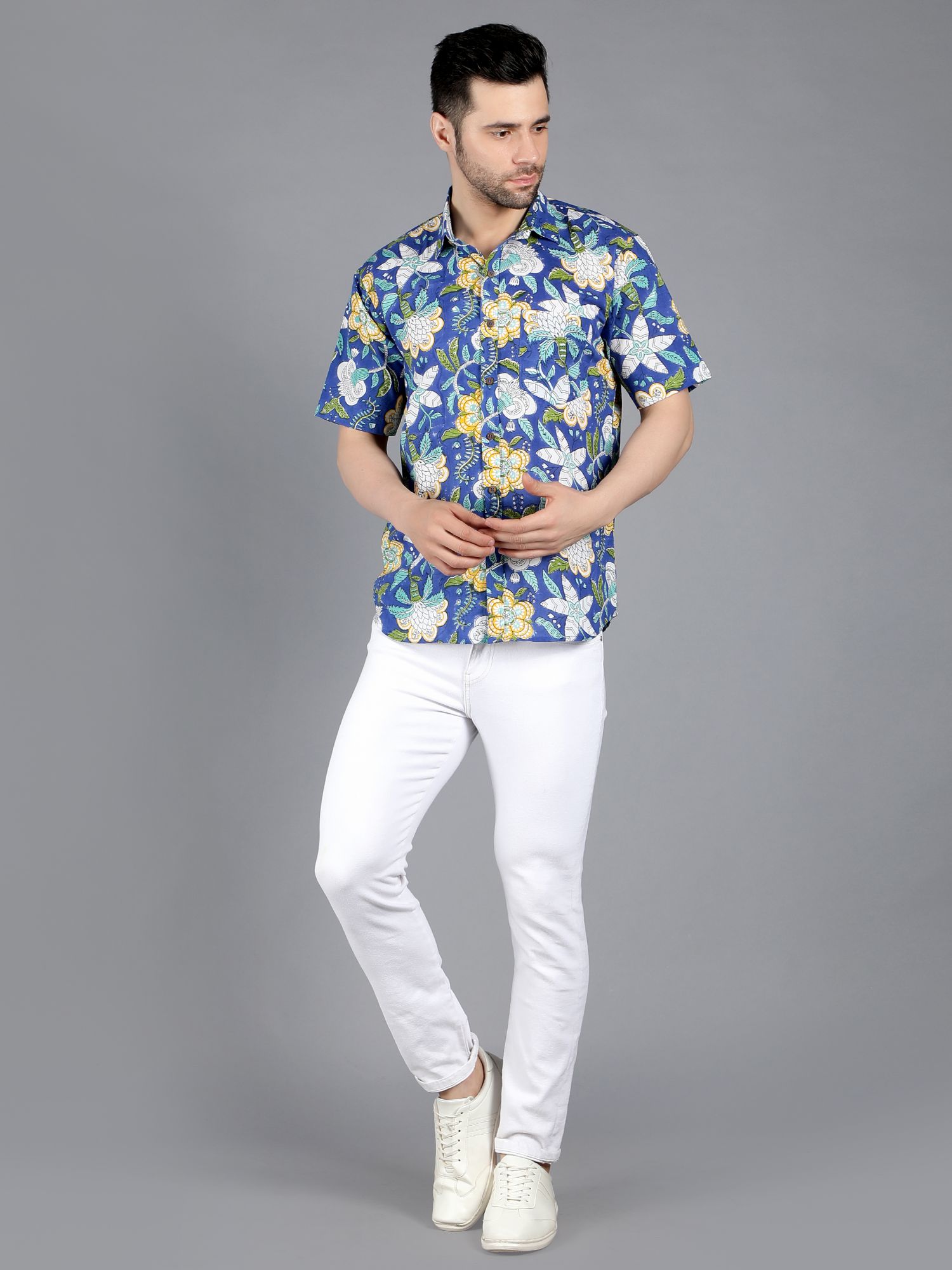 Milkyway Handblock printed Shirt