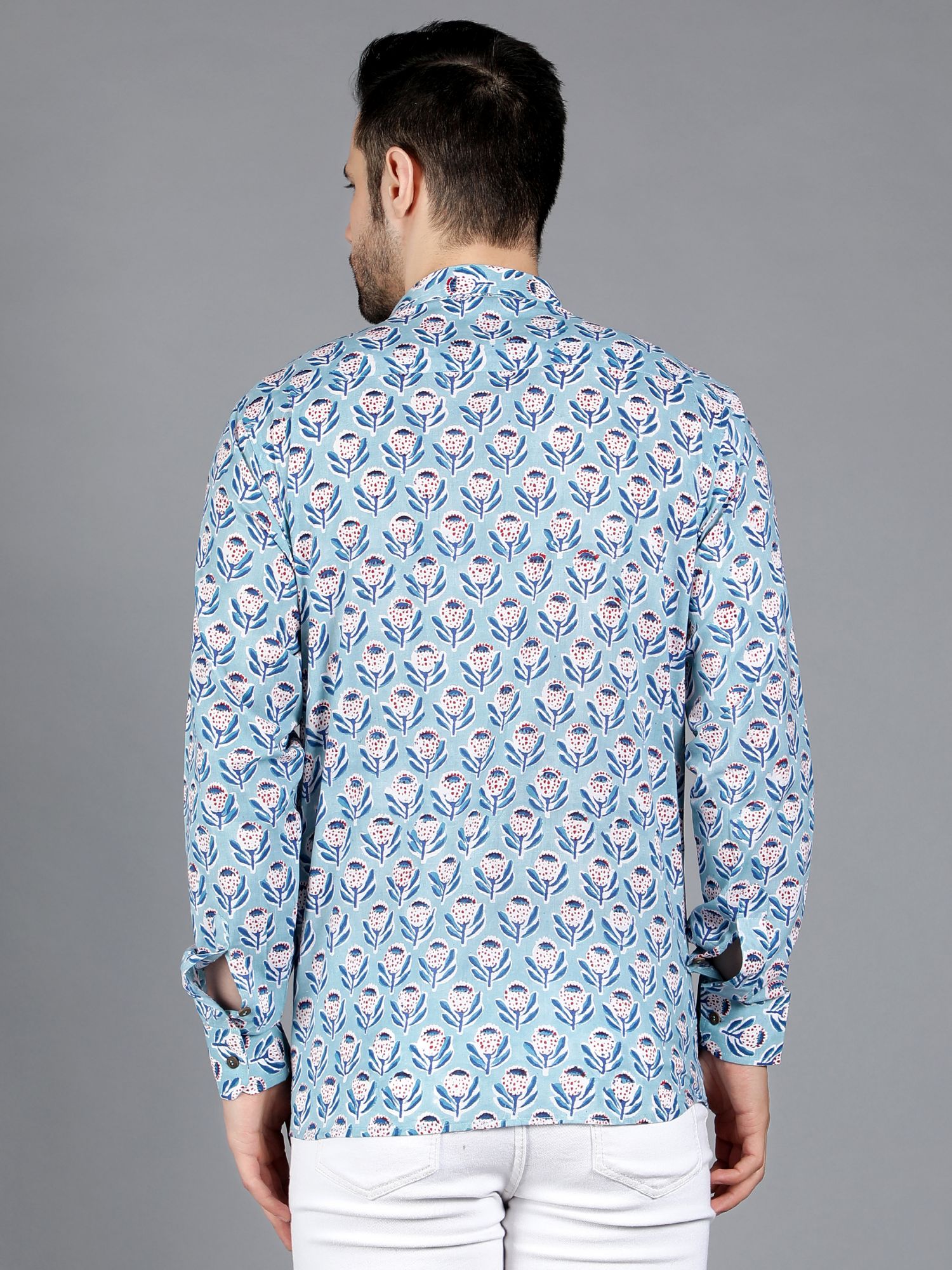 Orion Handblock Cotton Shirt