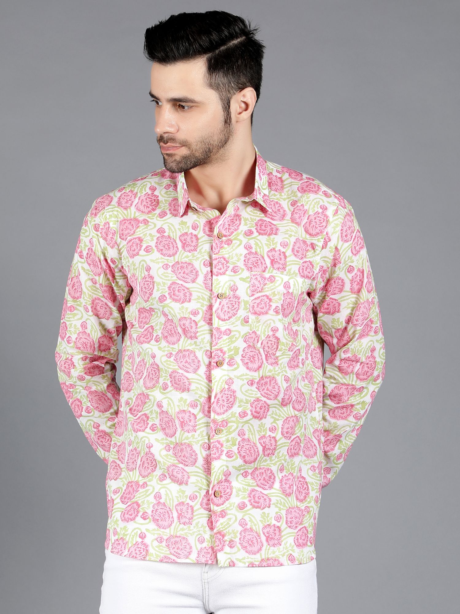 Pollux Handblock Cotton Shirt