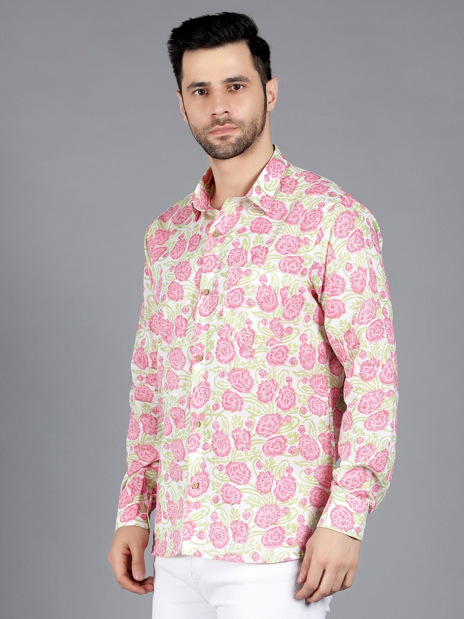 Pollux Handblock Cotton Shirt