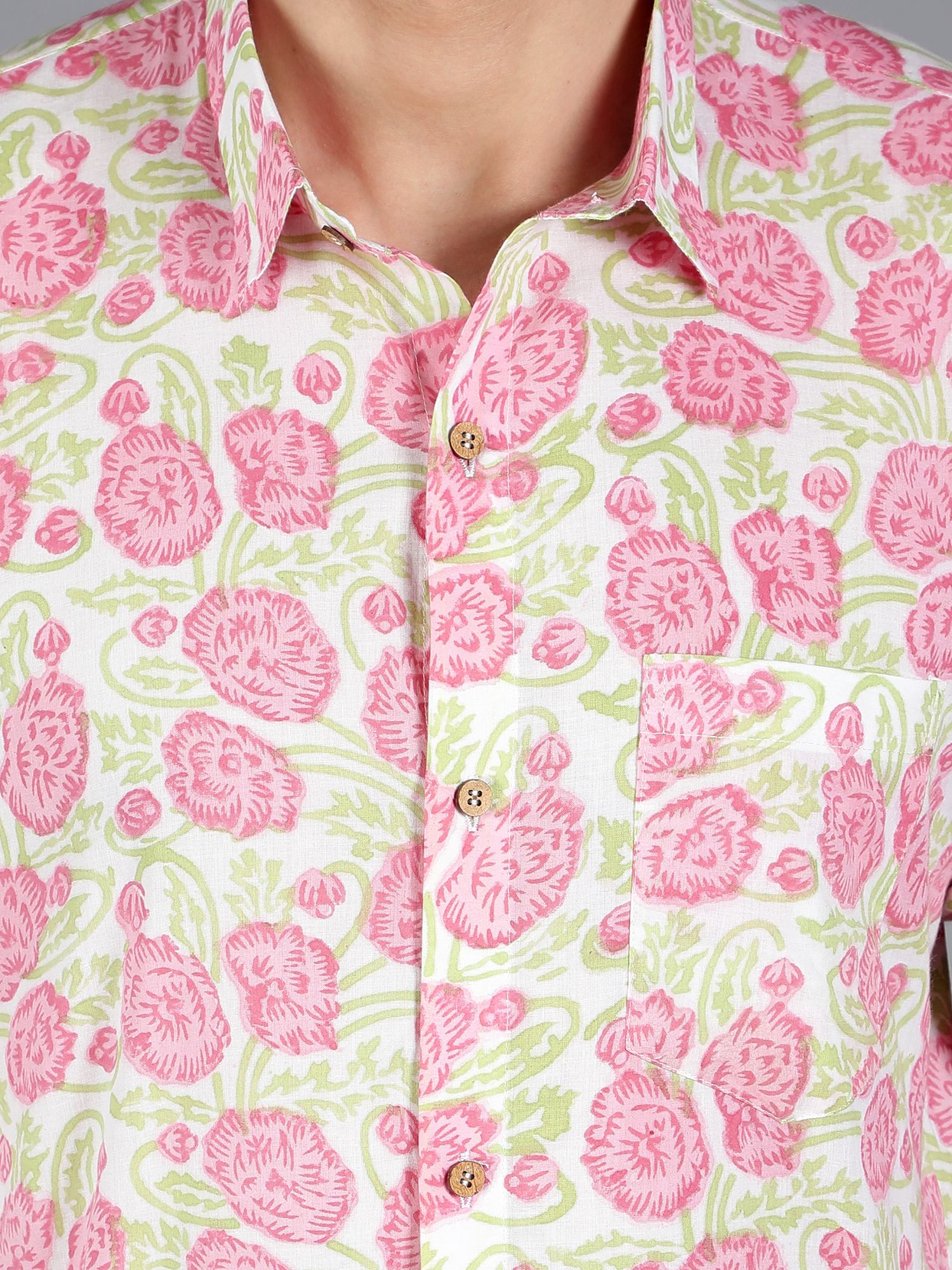 Pollux Handblock Cotton Shirt