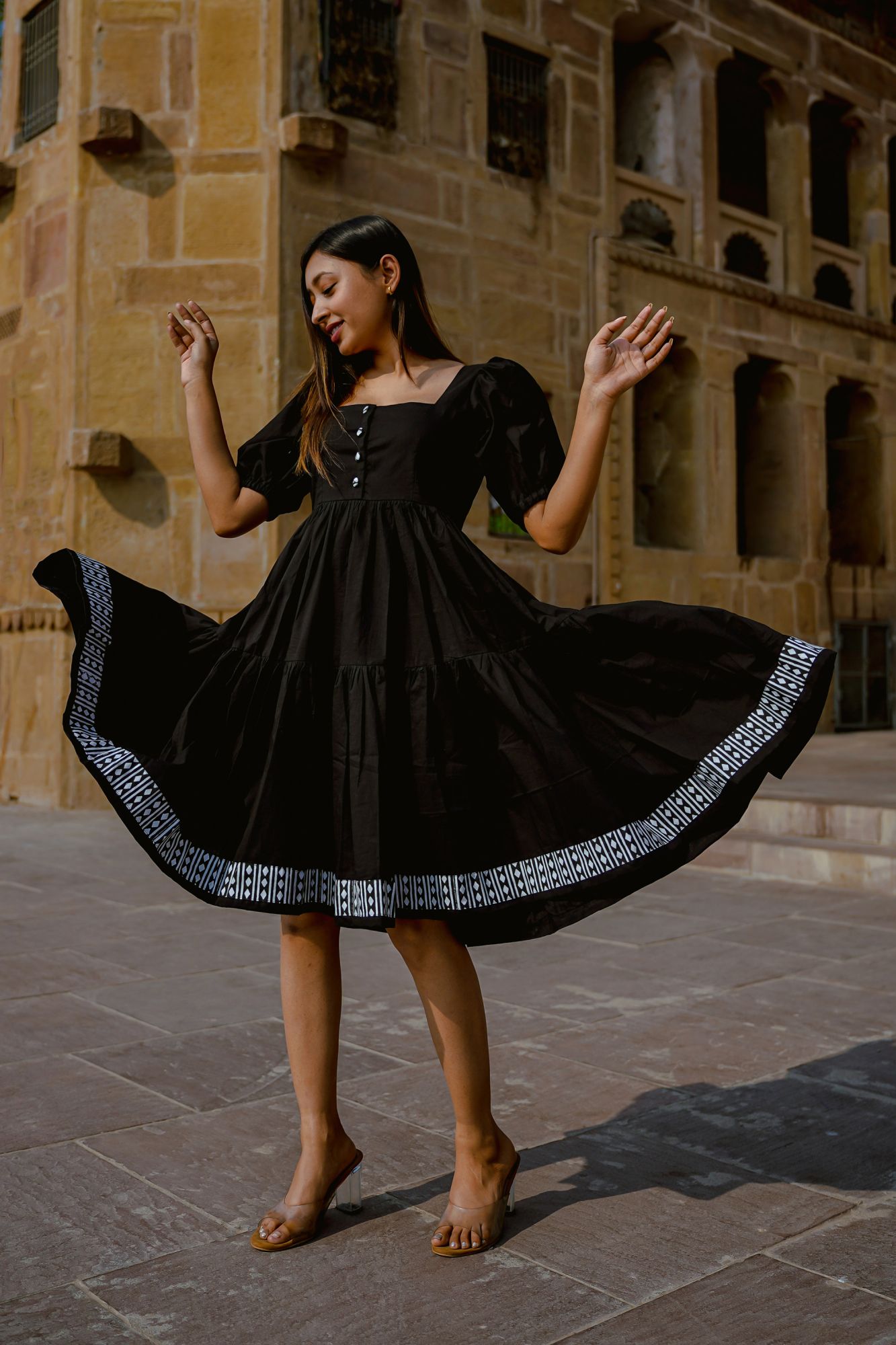 Plum Tiered Dress
