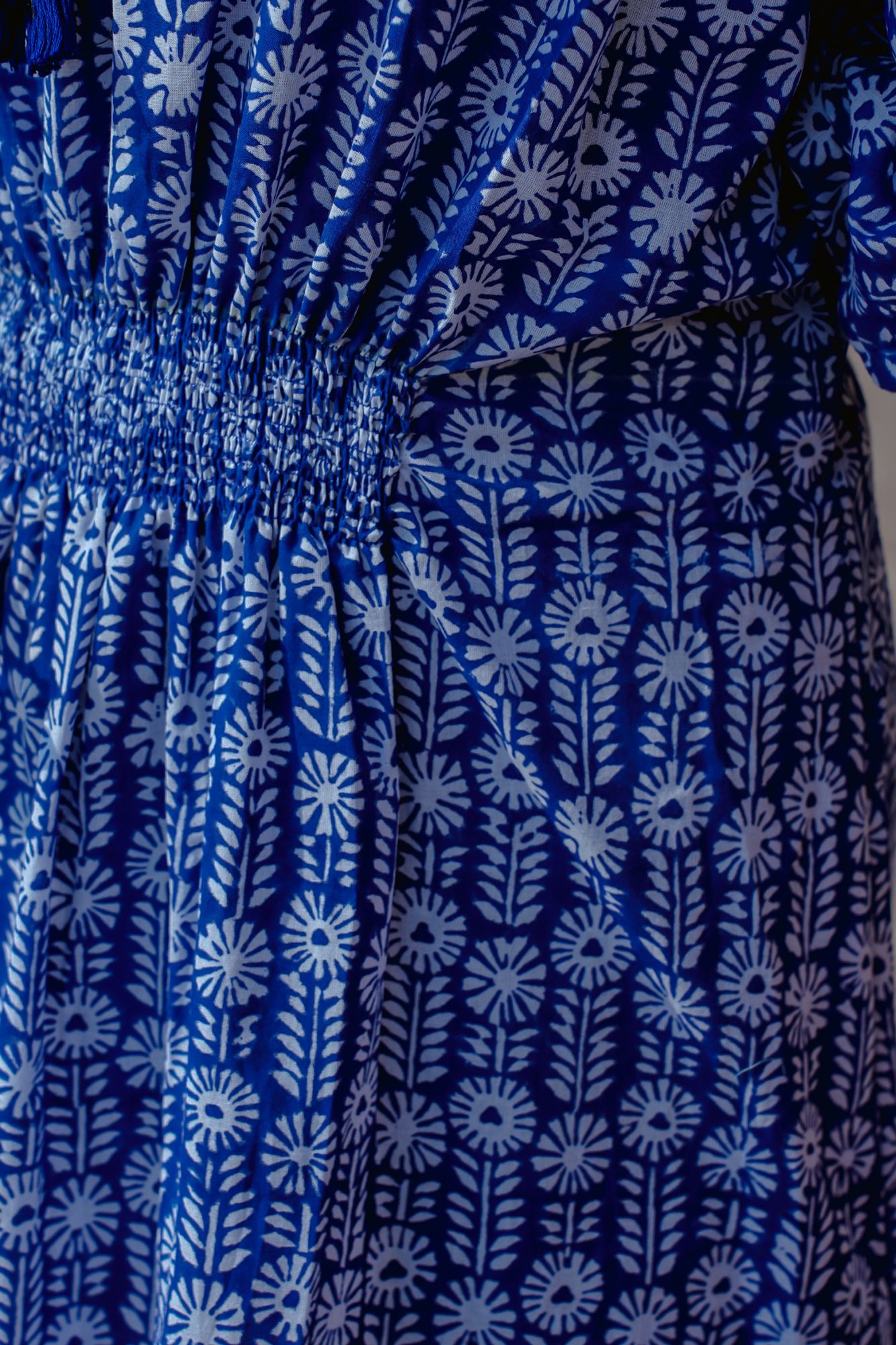 Blue Floral Maxi Dress