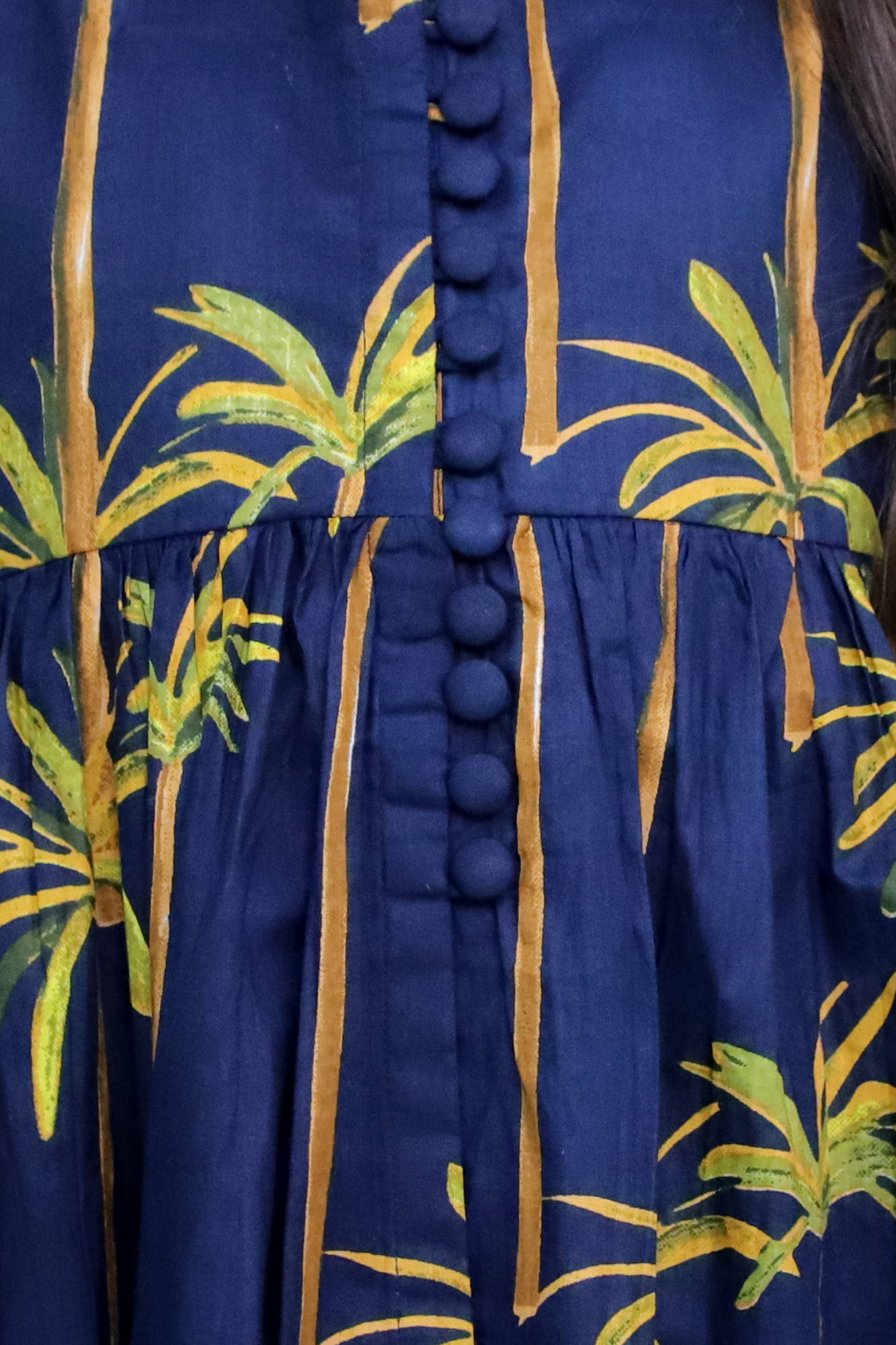 Palm Printed Cape Set