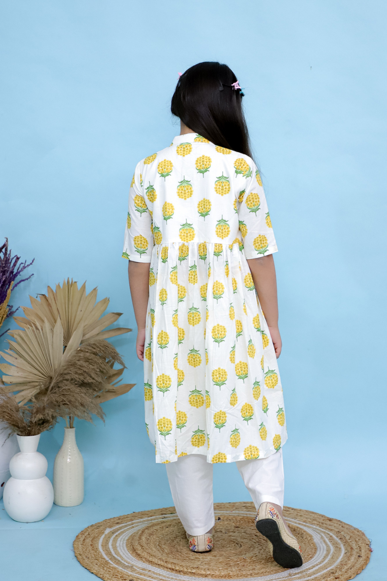 Gul Printed Cape Set