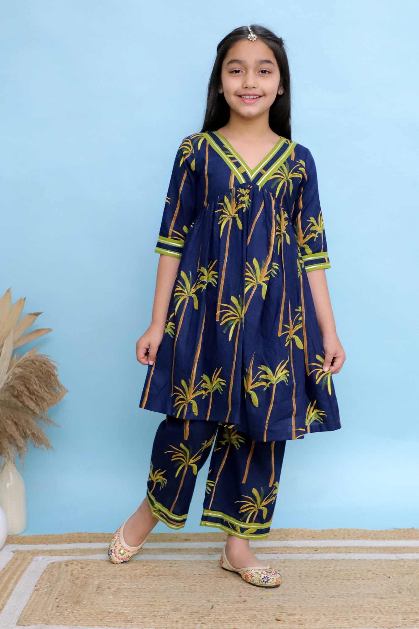 Indigo Oasis Kurta Set
