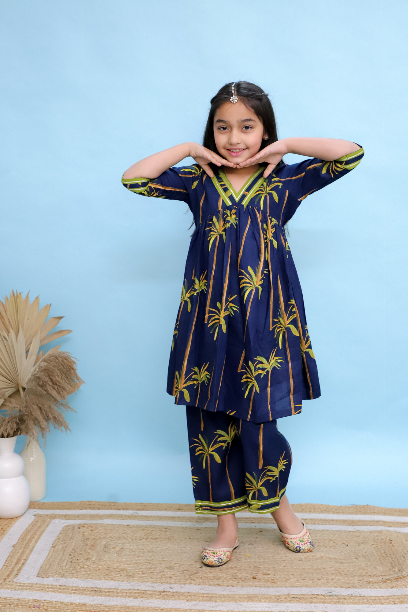 Indigo Oasis Kurta Set