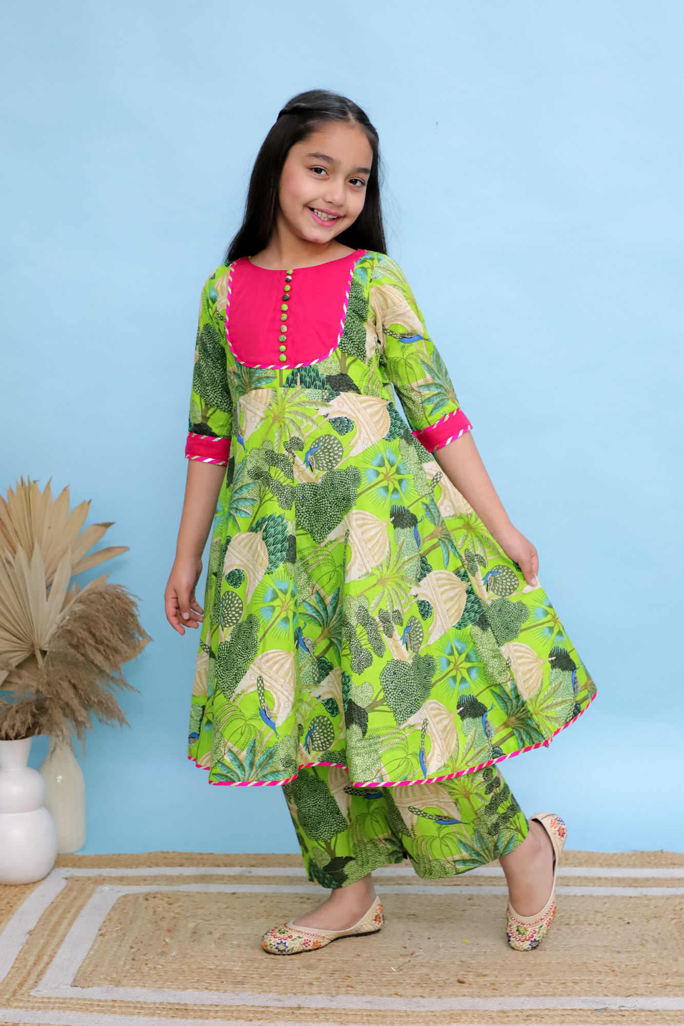 Forest Whisper Anarkali Set