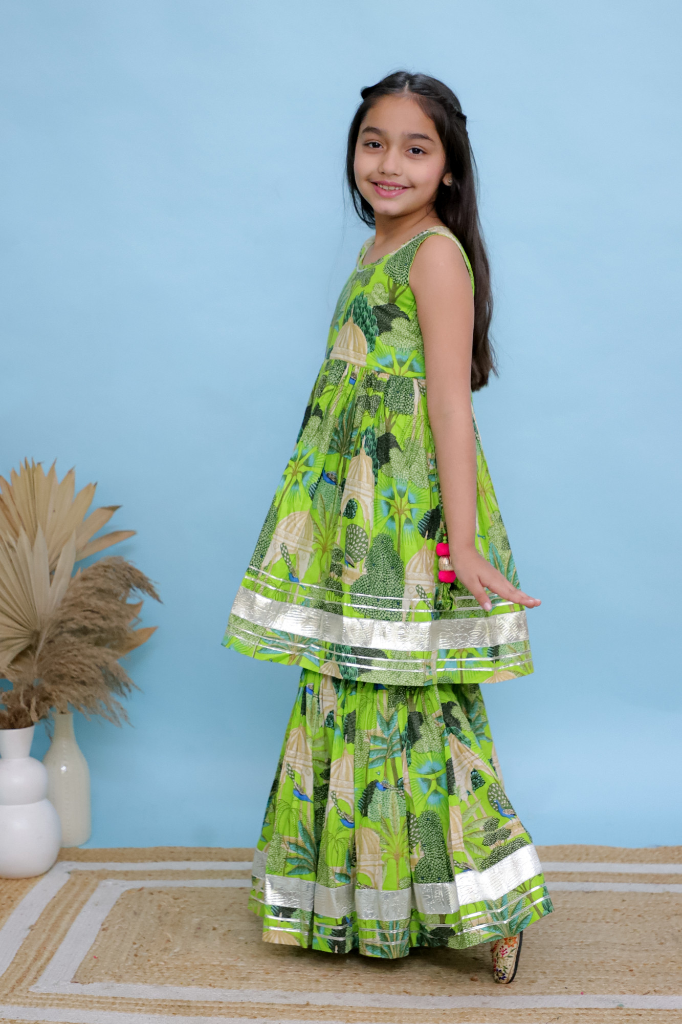 Jungle Mirage Sharara Set