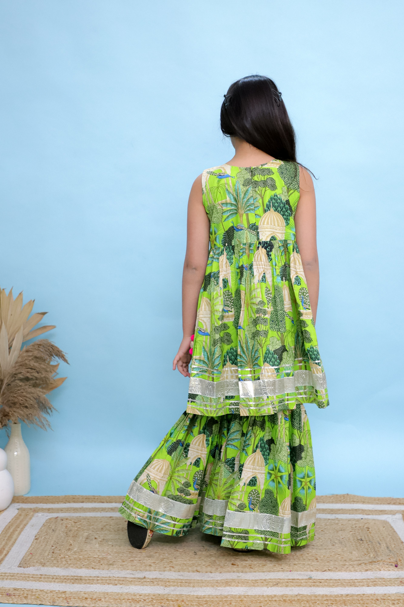 Jungle Mirage Sharara Set