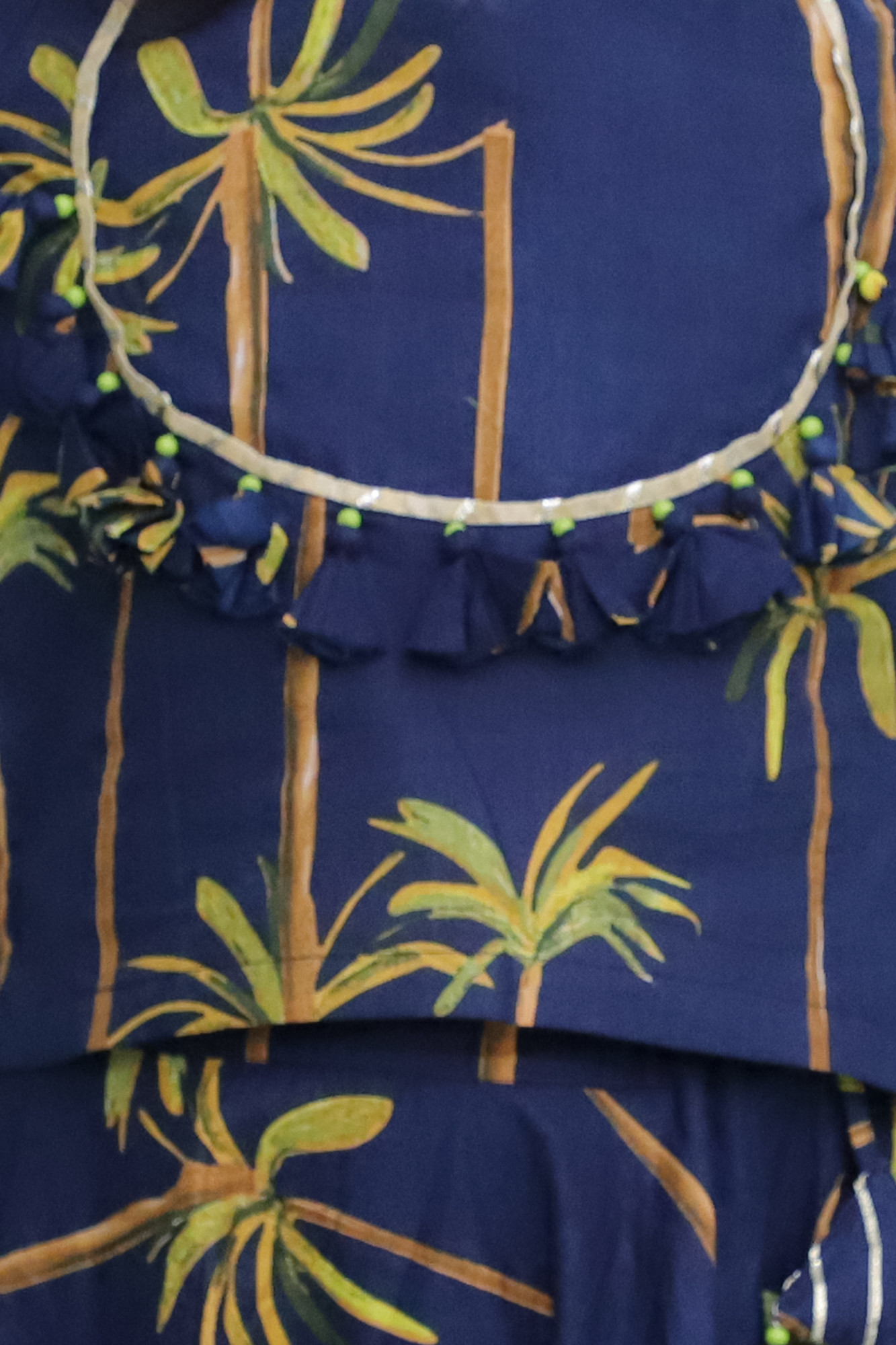 Midnight Palm Lehenga Set