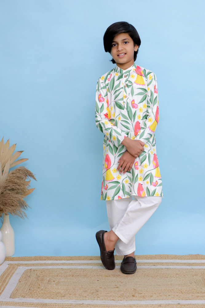 Image of Trail Printed Kurta Set