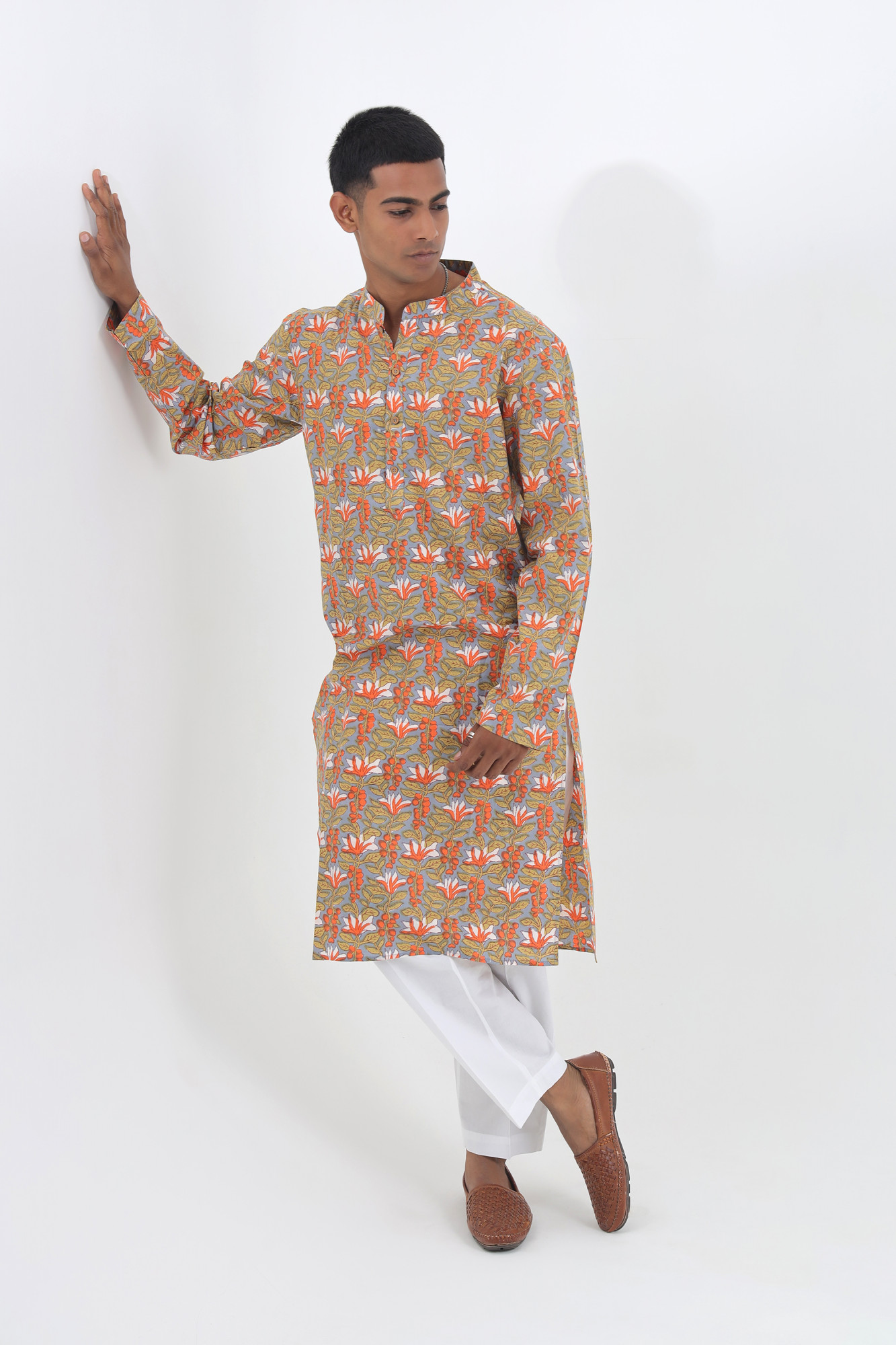 Akash Sanganeri Cotton Kurta for Men  Rakhi Wear