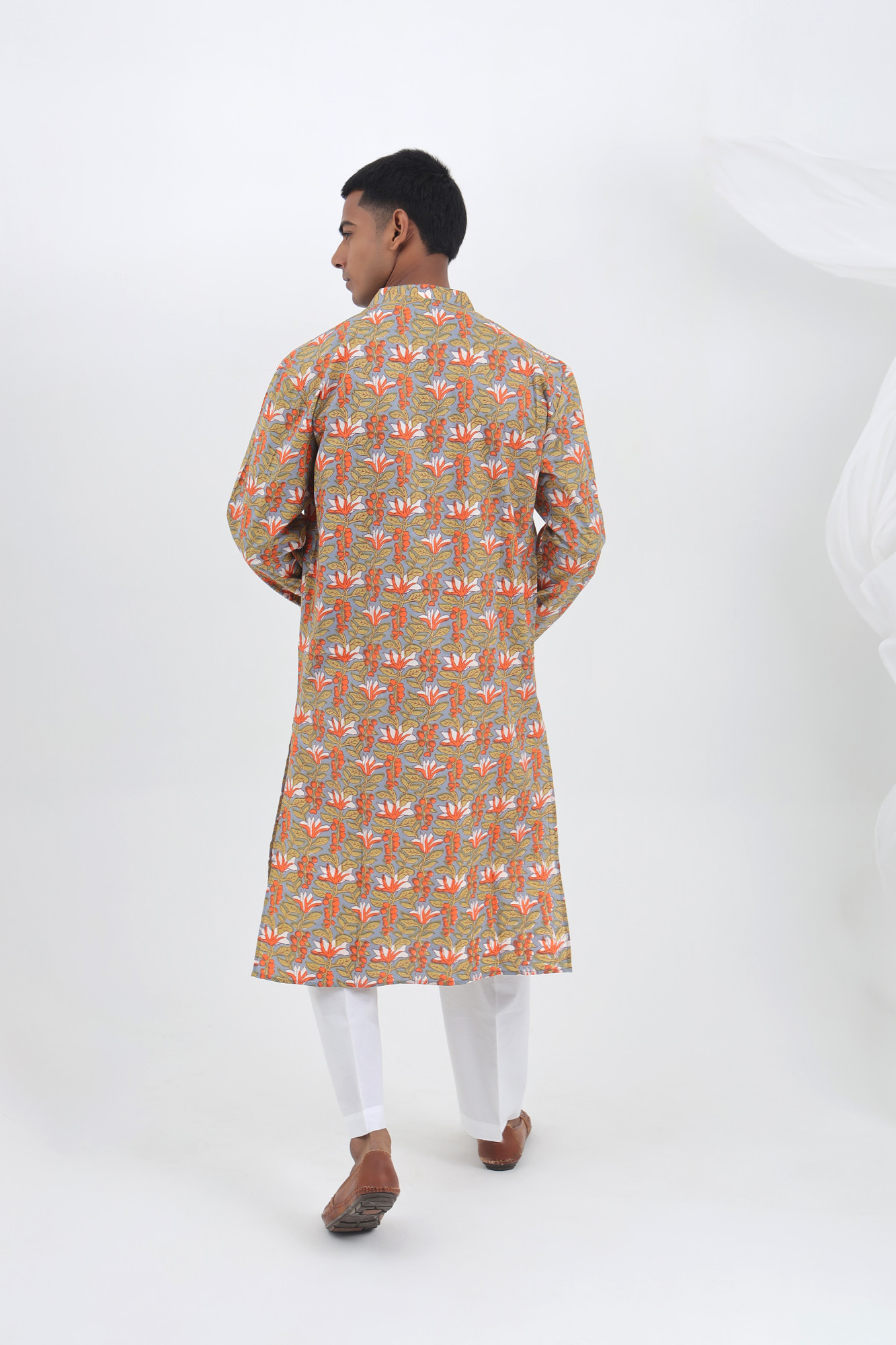 Akash Sanganeri Cotton Kurta for Men  Rakhi Wear
