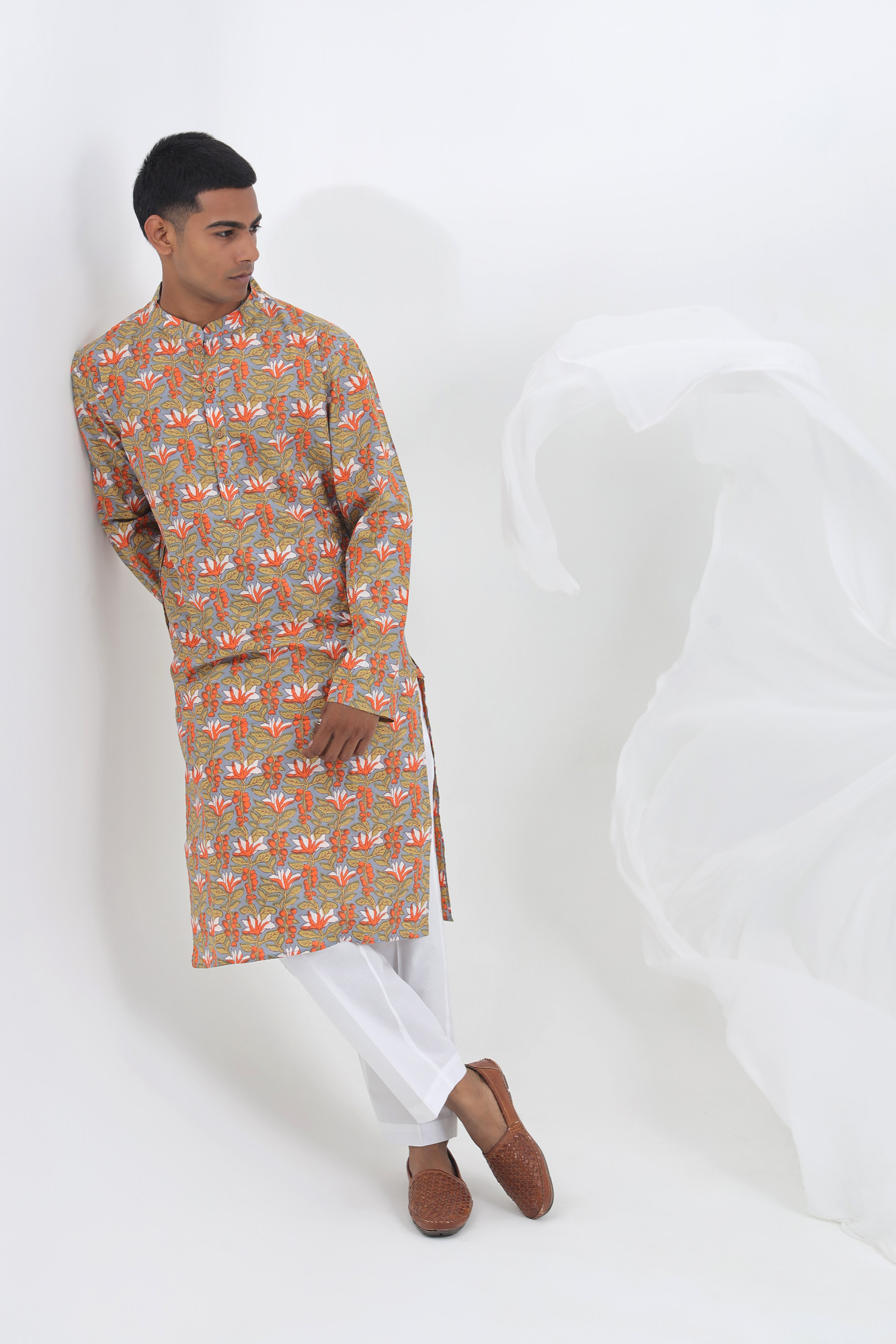 Akash Sanganeri Cotton Kurta for Men  Rakhi Wear