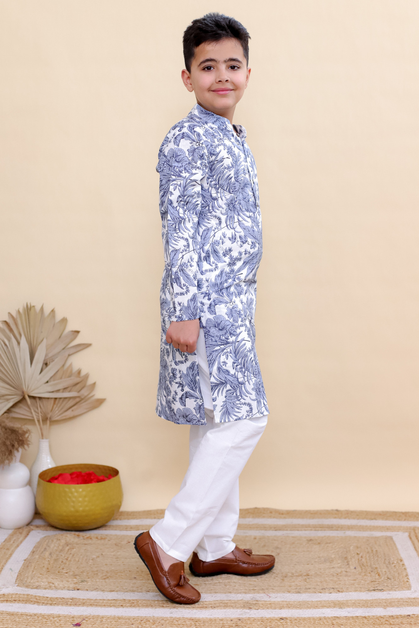 Blue botanica Kurta Set