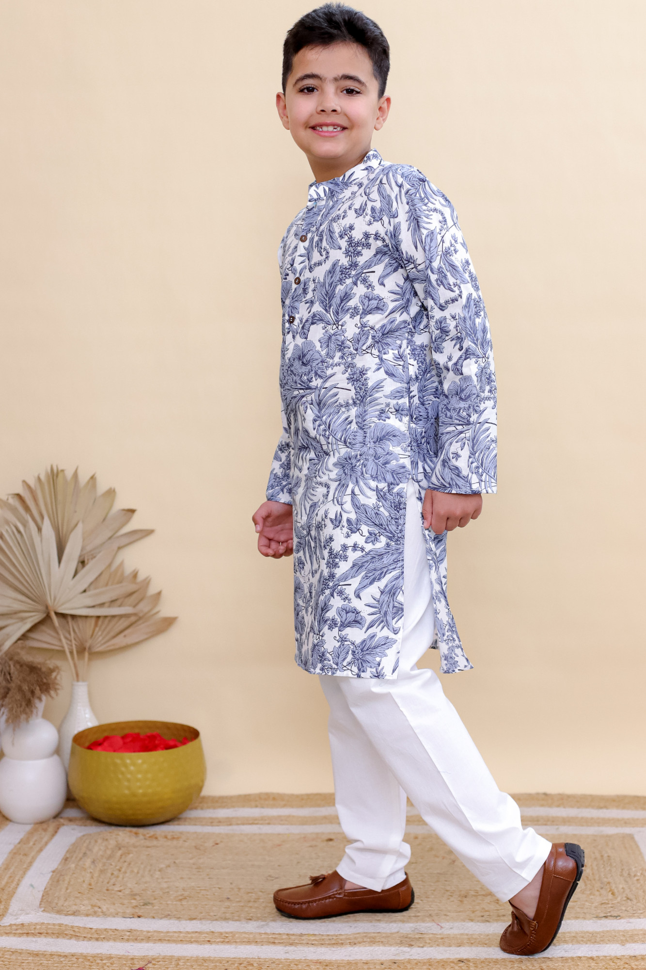 Blue botanica Kurta Set