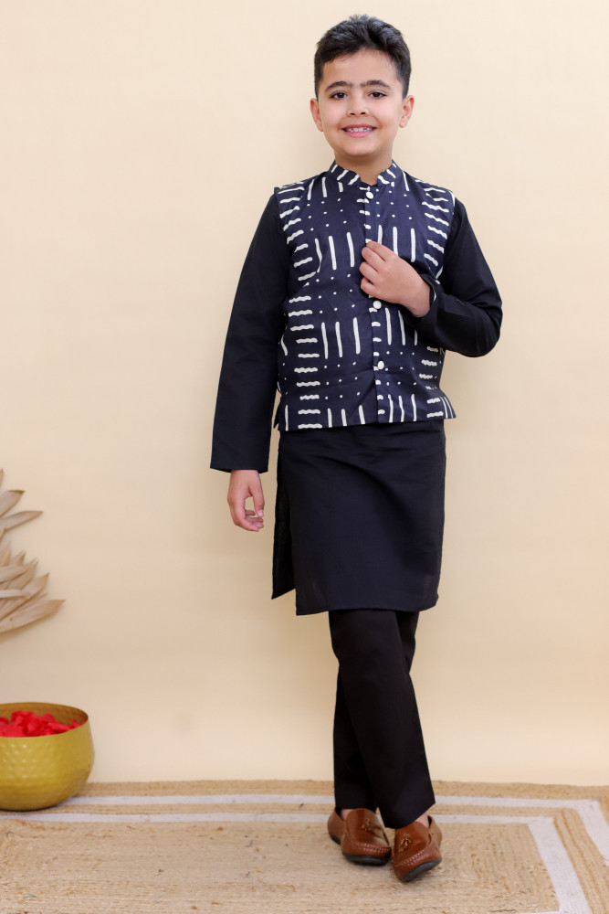 Image of Indigo Dash Nehru Set