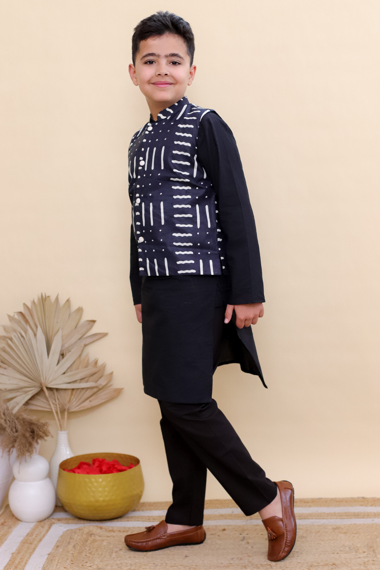 Indigo Dash Nehru Set