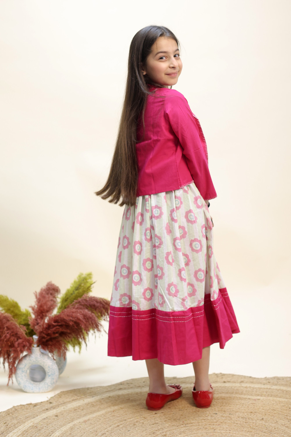 Petal Garden Dress with Jacket