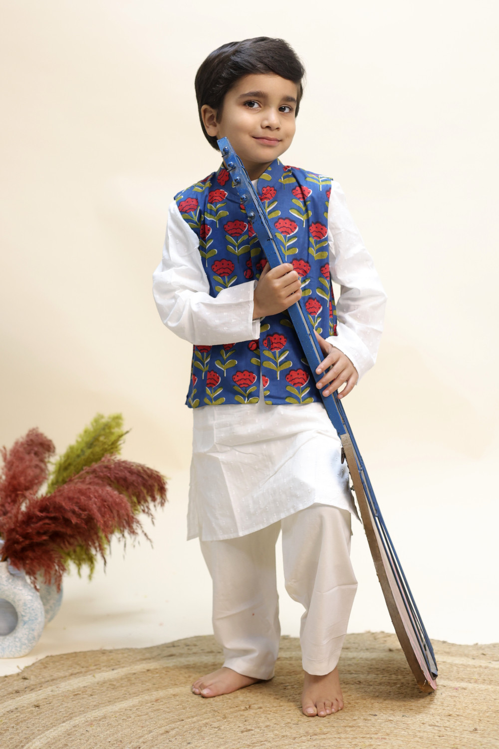 Royal Bloom Jacket Kurta Set
