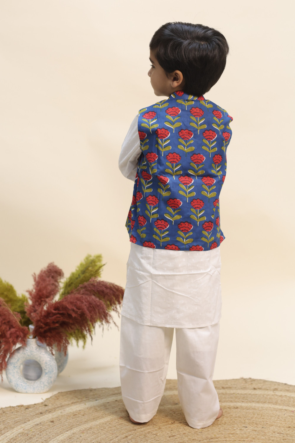 Royal Bloom Jacket Kurta Set