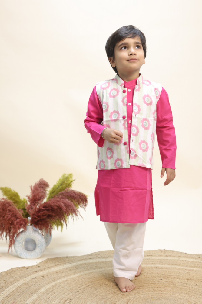Image of Blush Blossom Kurta Set