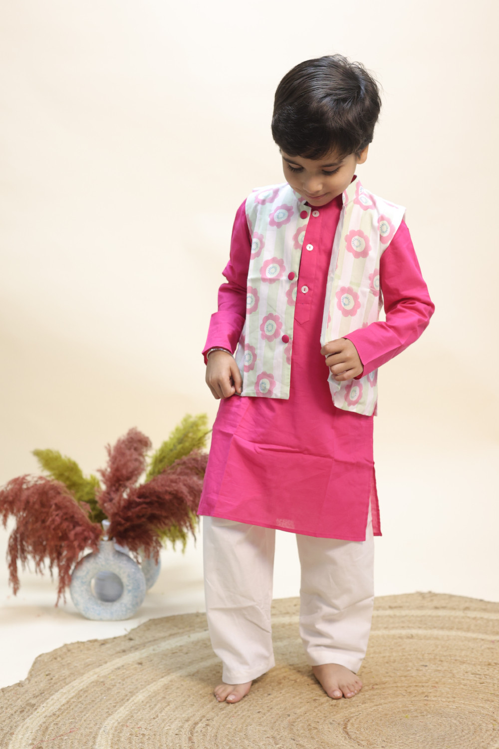 Blush Blossom Kurta Set