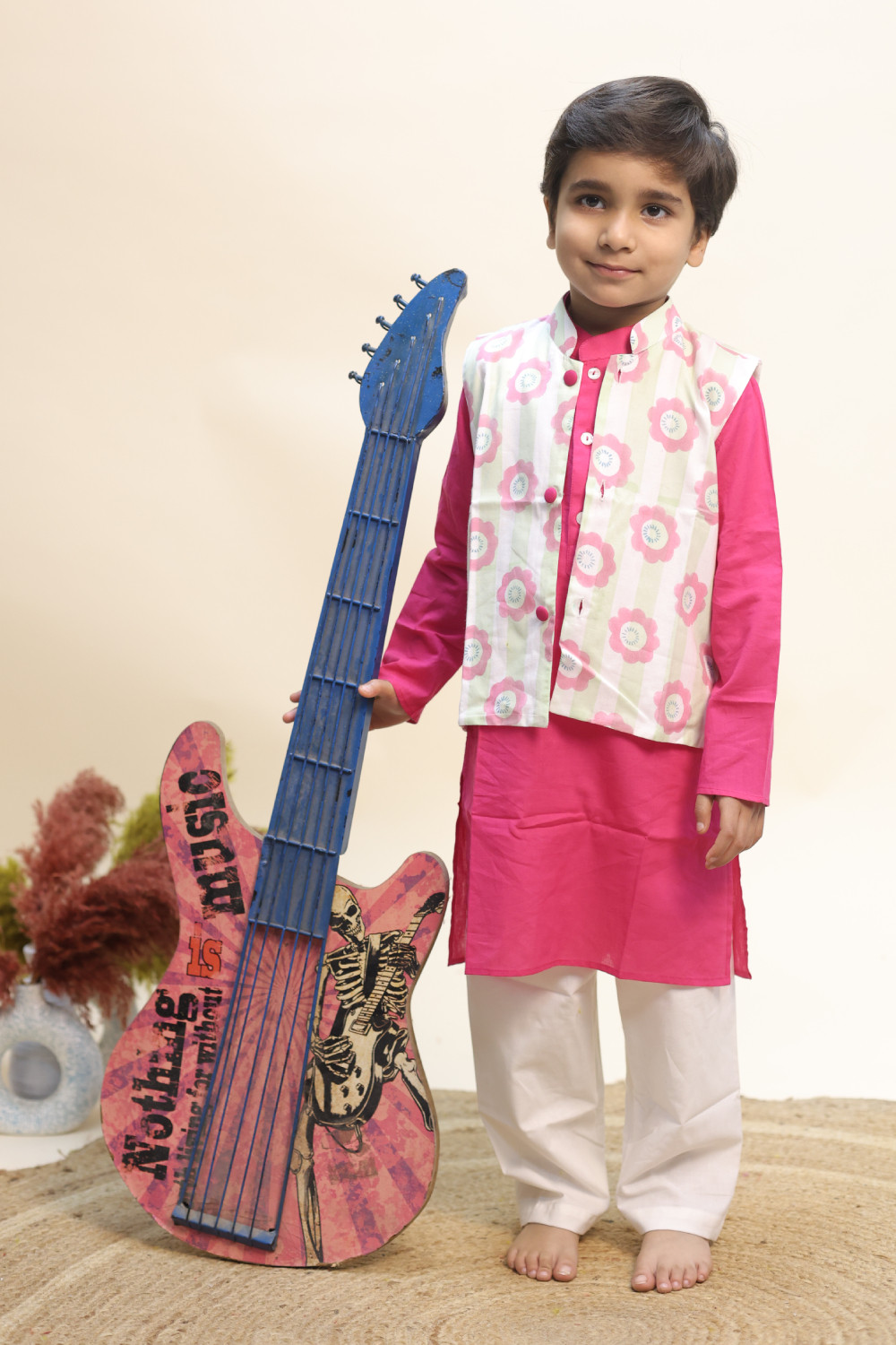 Blush Blossom Kurta Set