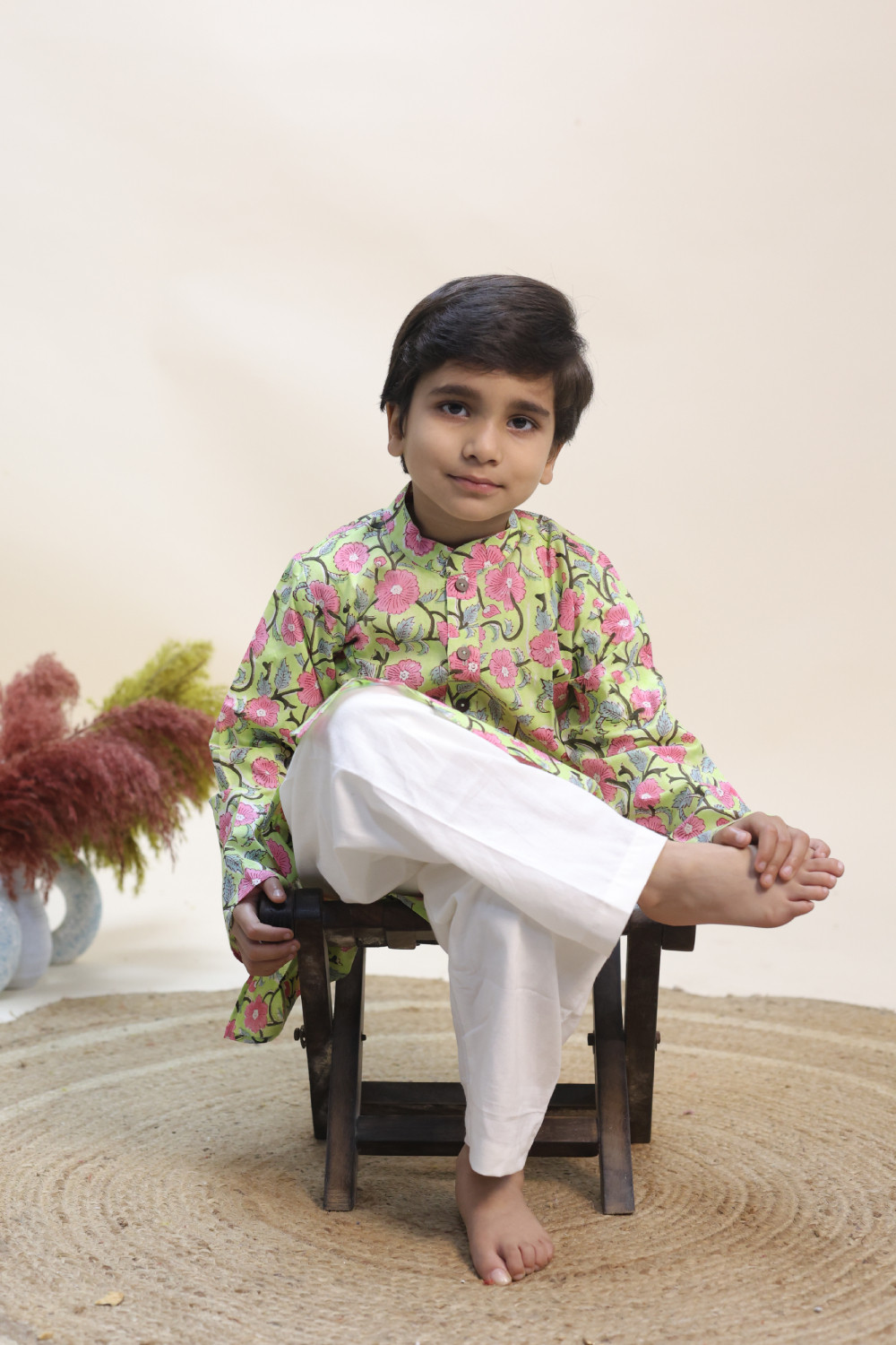 The Lime Zest Garden Kurta