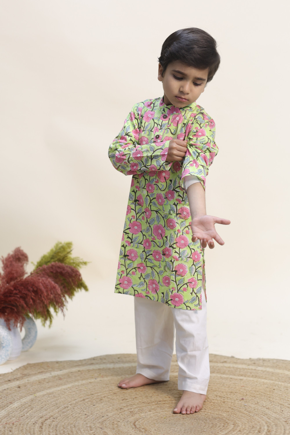 The Lime Zest Garden Kurta