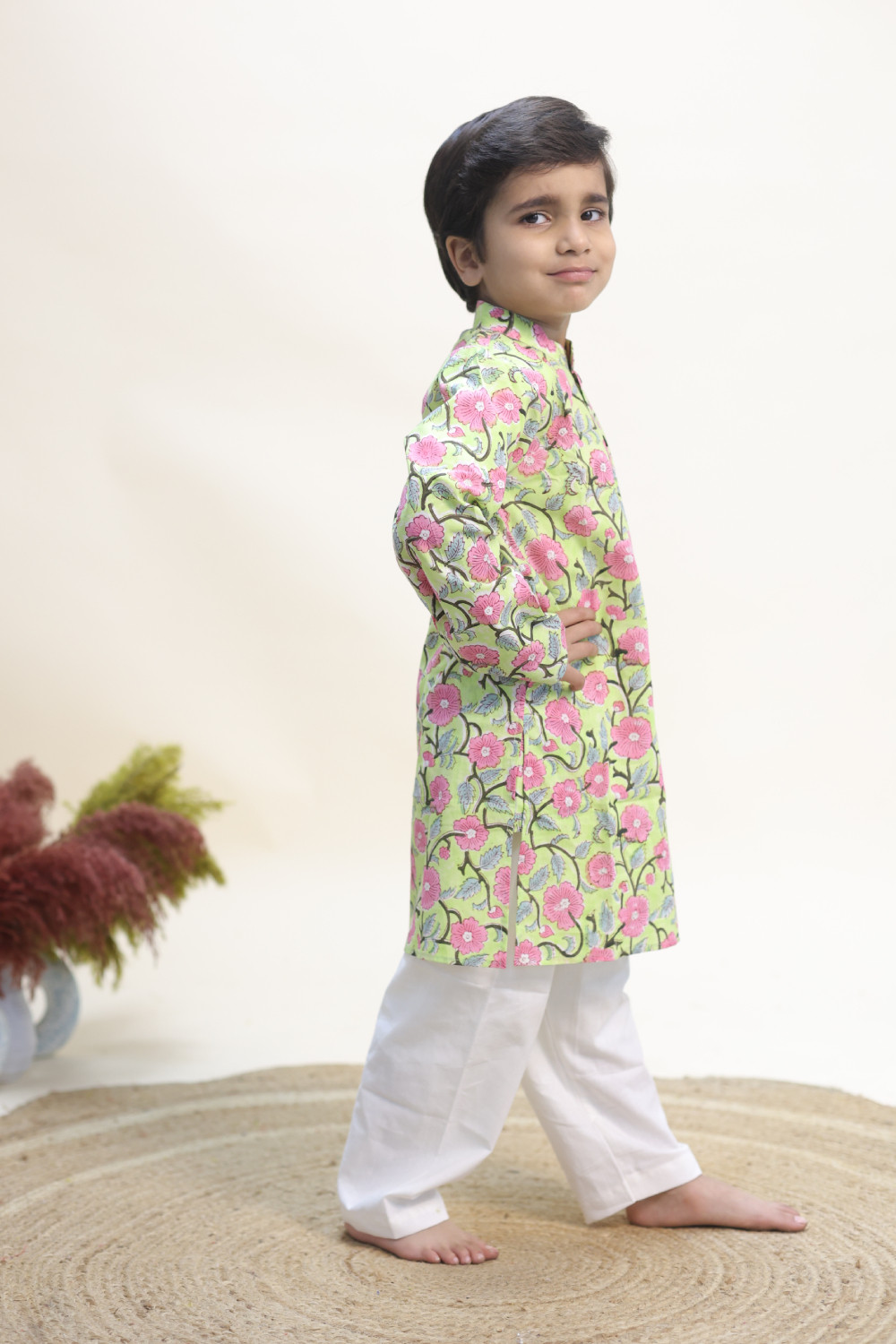 The Lime Zest Garden Kurta