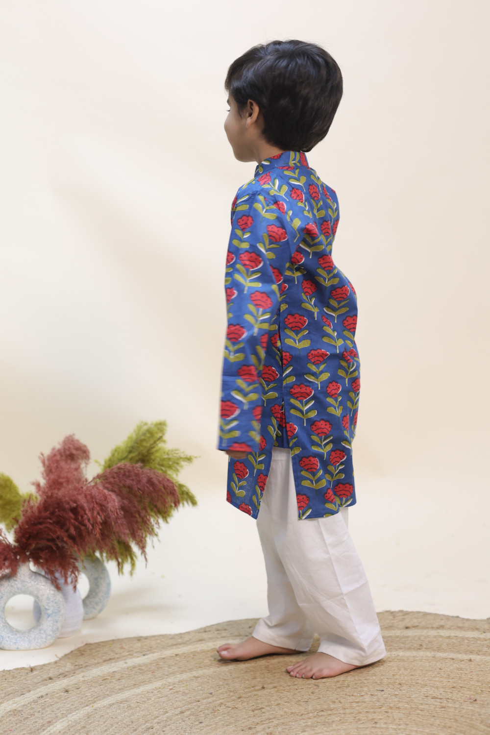 The Cobalt Clover Kurta Set