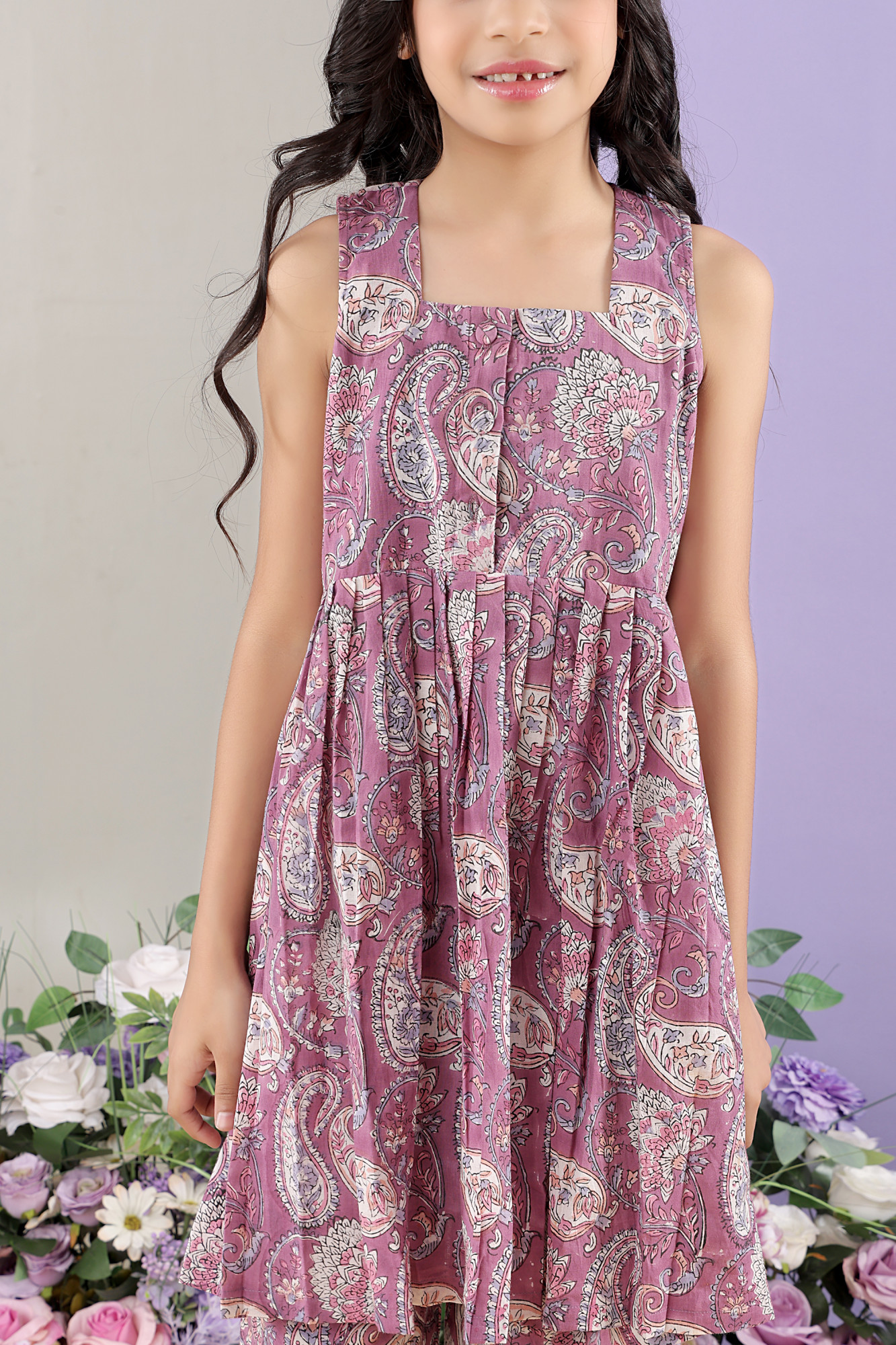 Abhra Sleeveless Tunic  Trouser Set