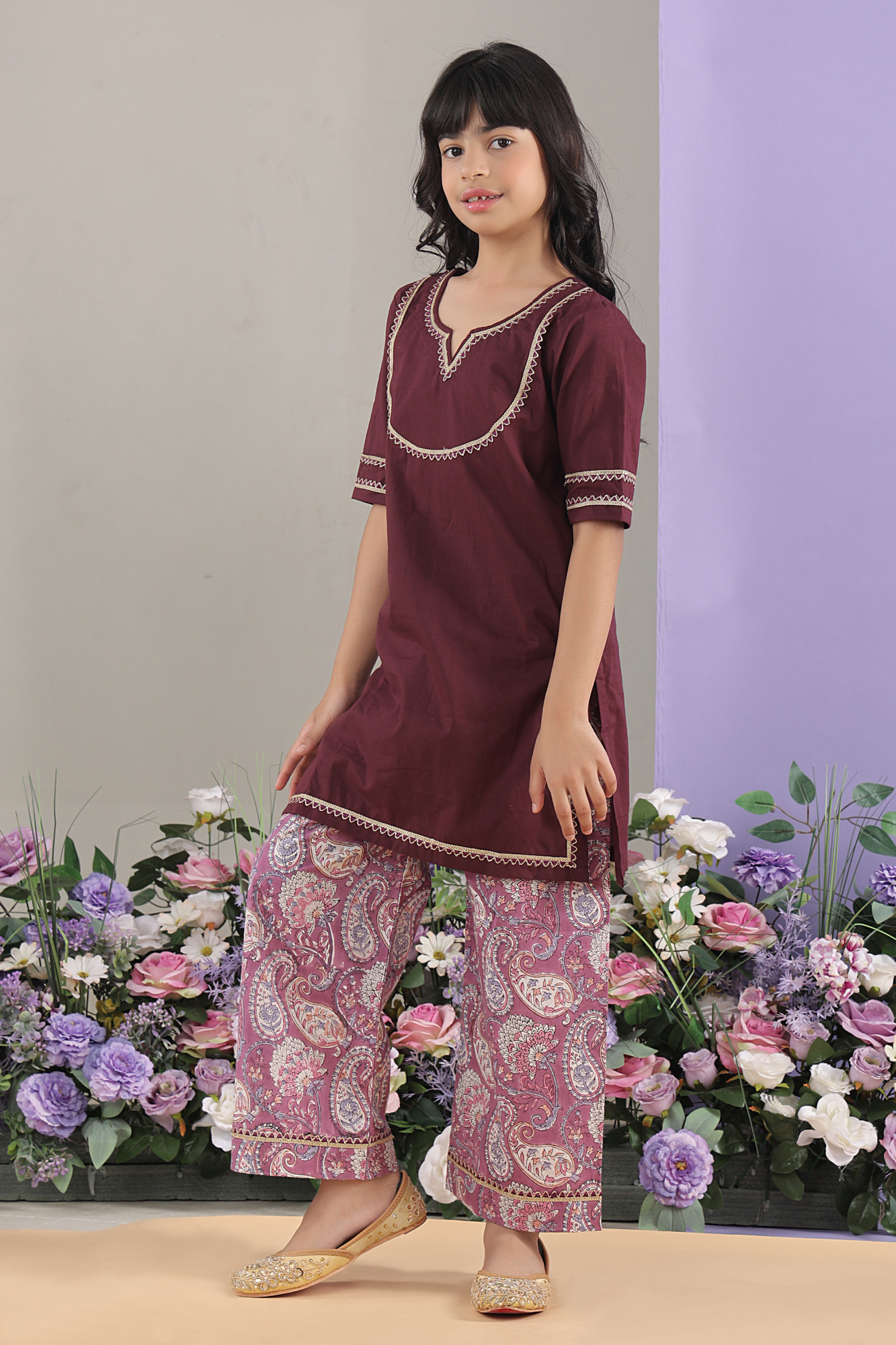 Dark Monsoon Kurti Set