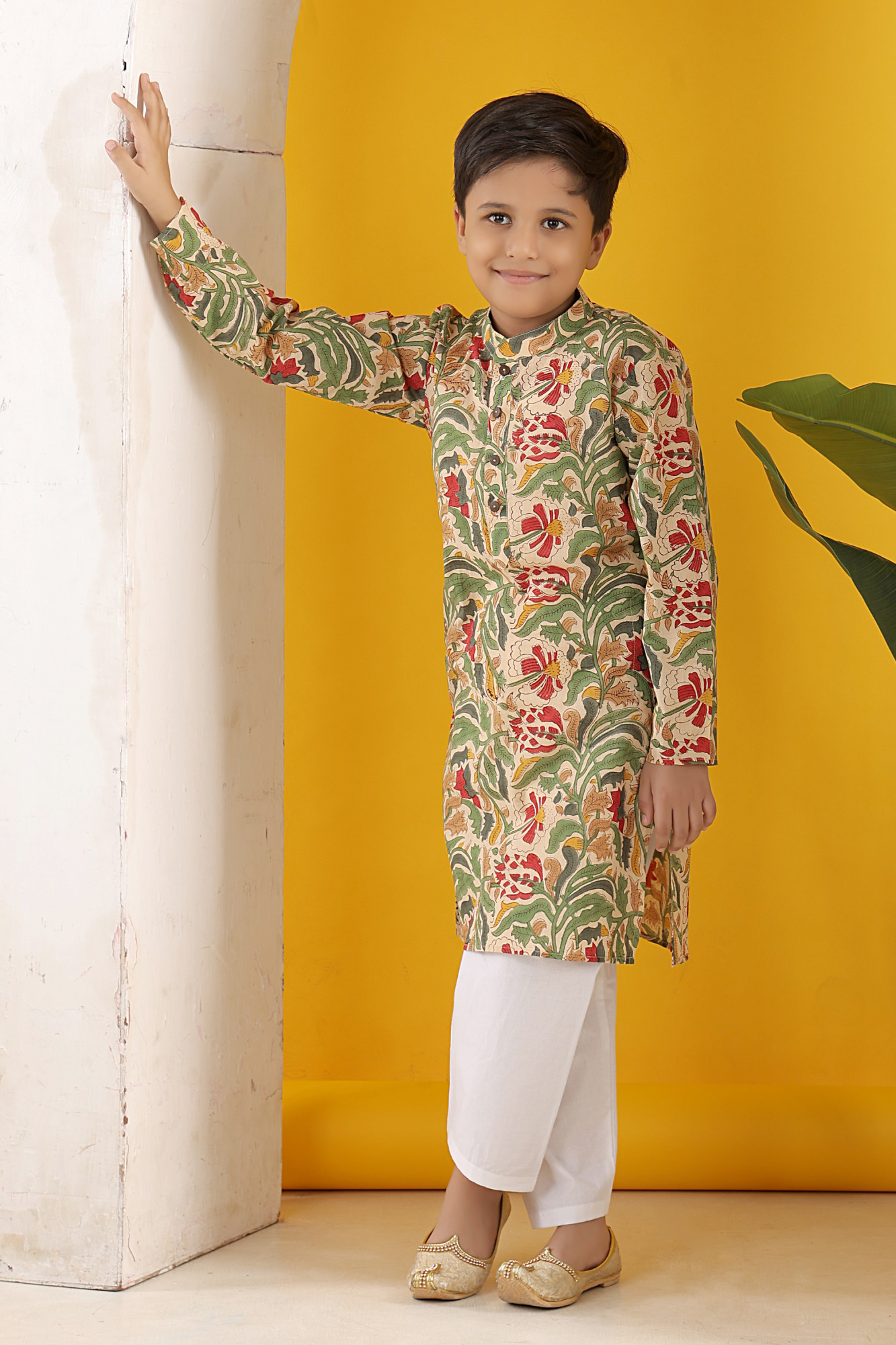 Neer Handblock Kurta Set