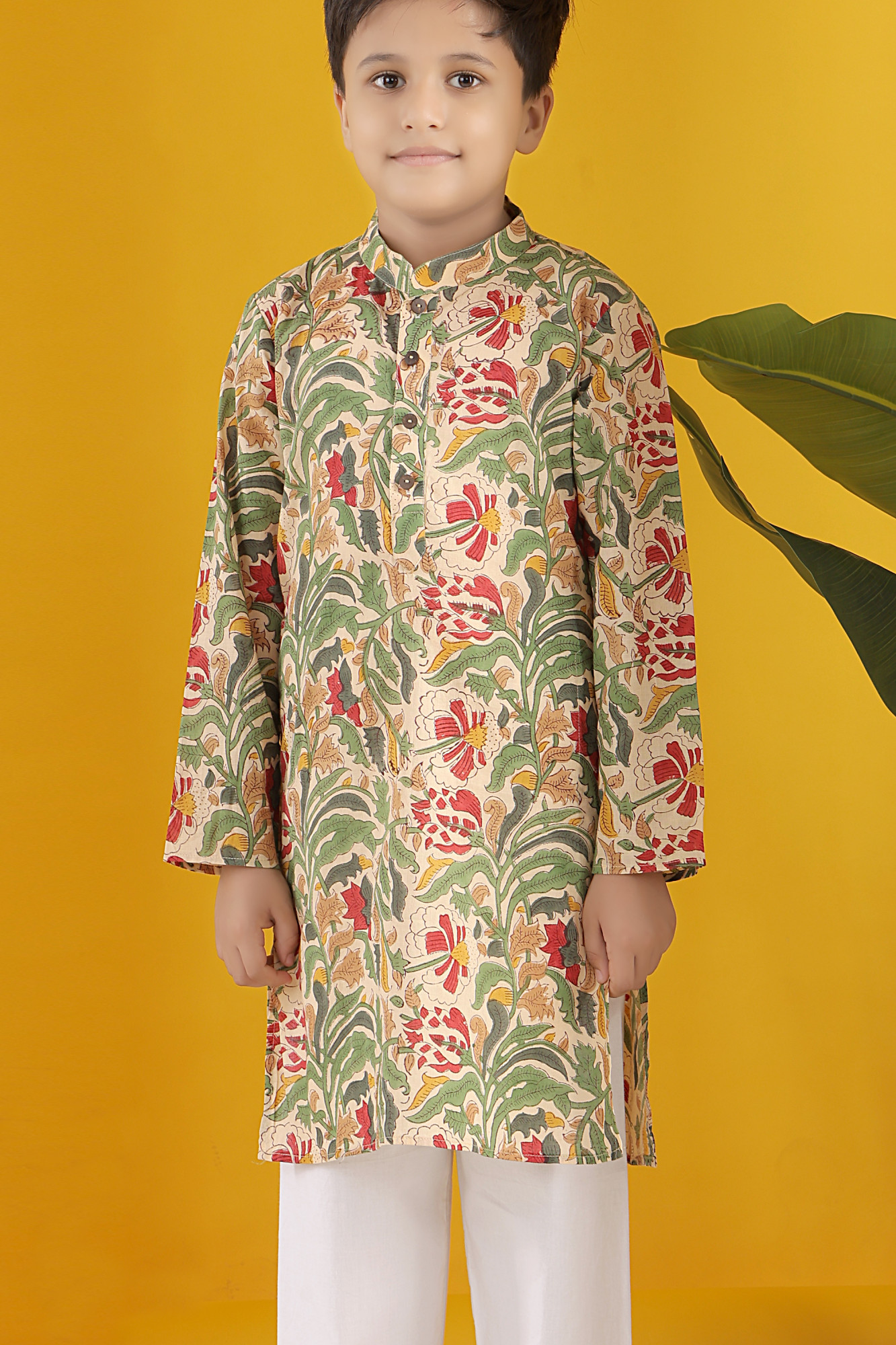 Neer Handblock Kurta Set