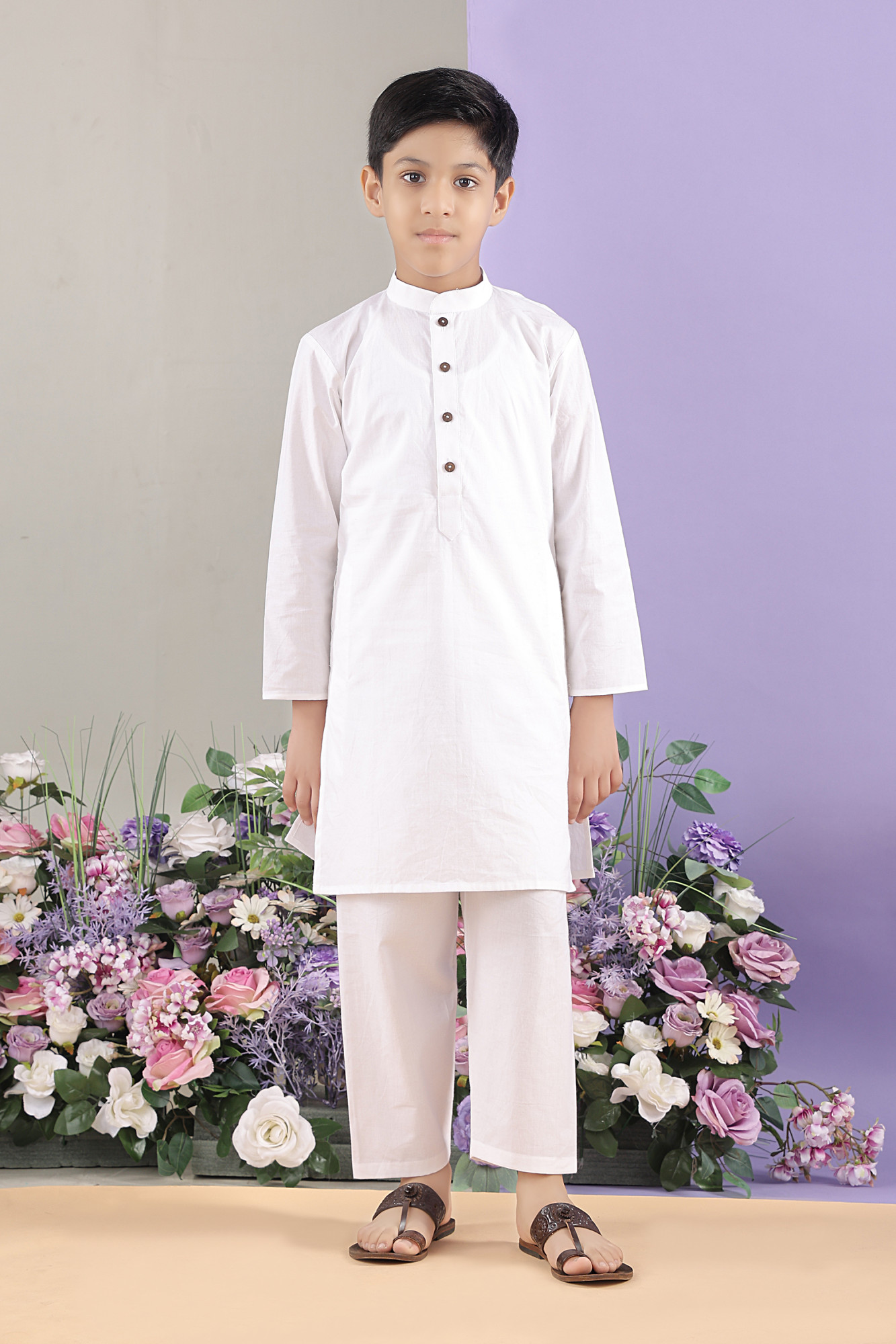 Ambar Jacket with White Kurta Set