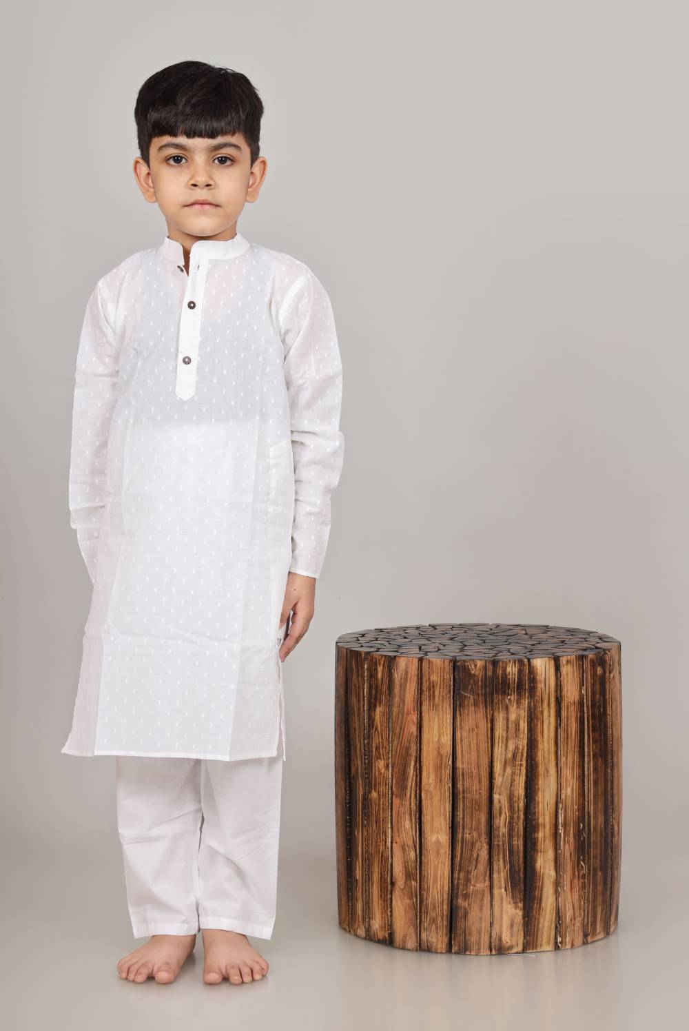 WHITE KURTA SET