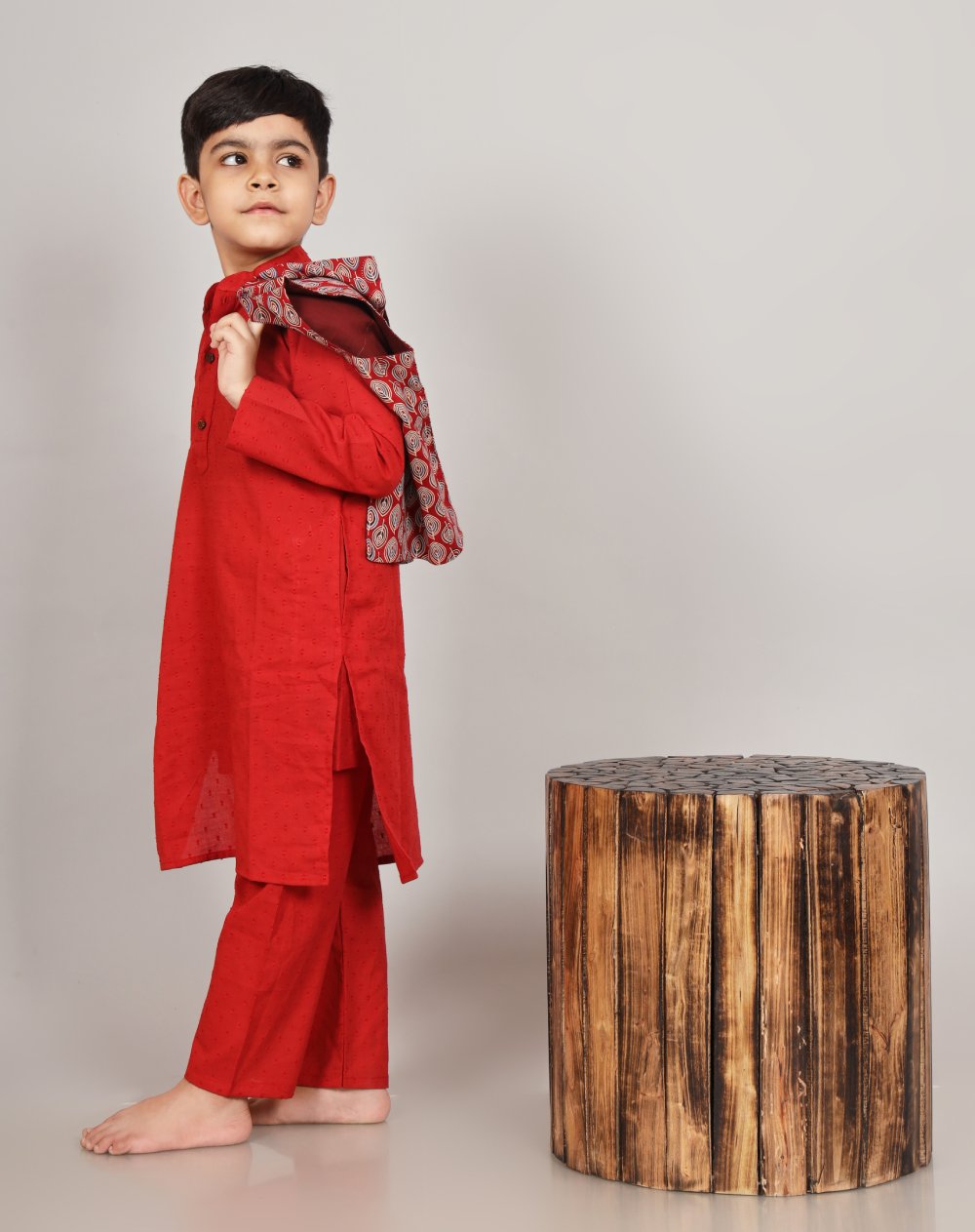 MAROON JACKET SET