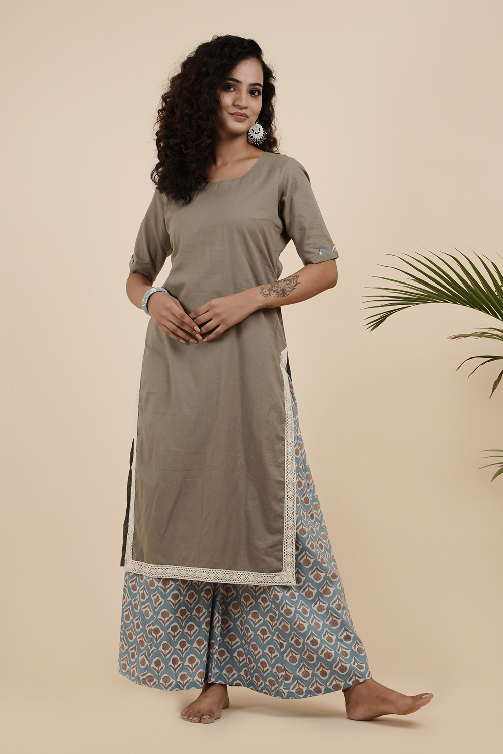 FAWN BOW KURTA SET
