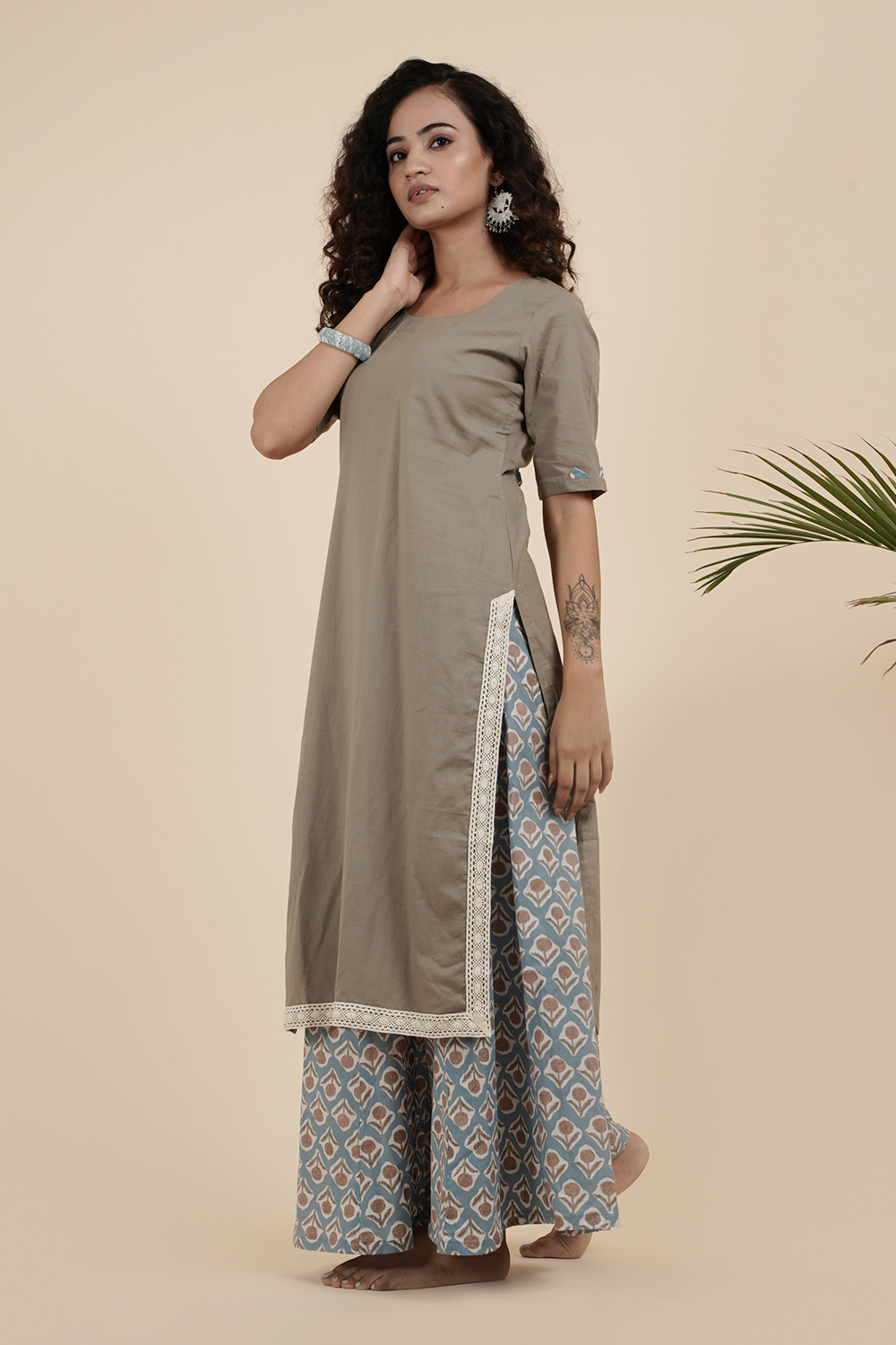 FAWN BOW KURTA SET