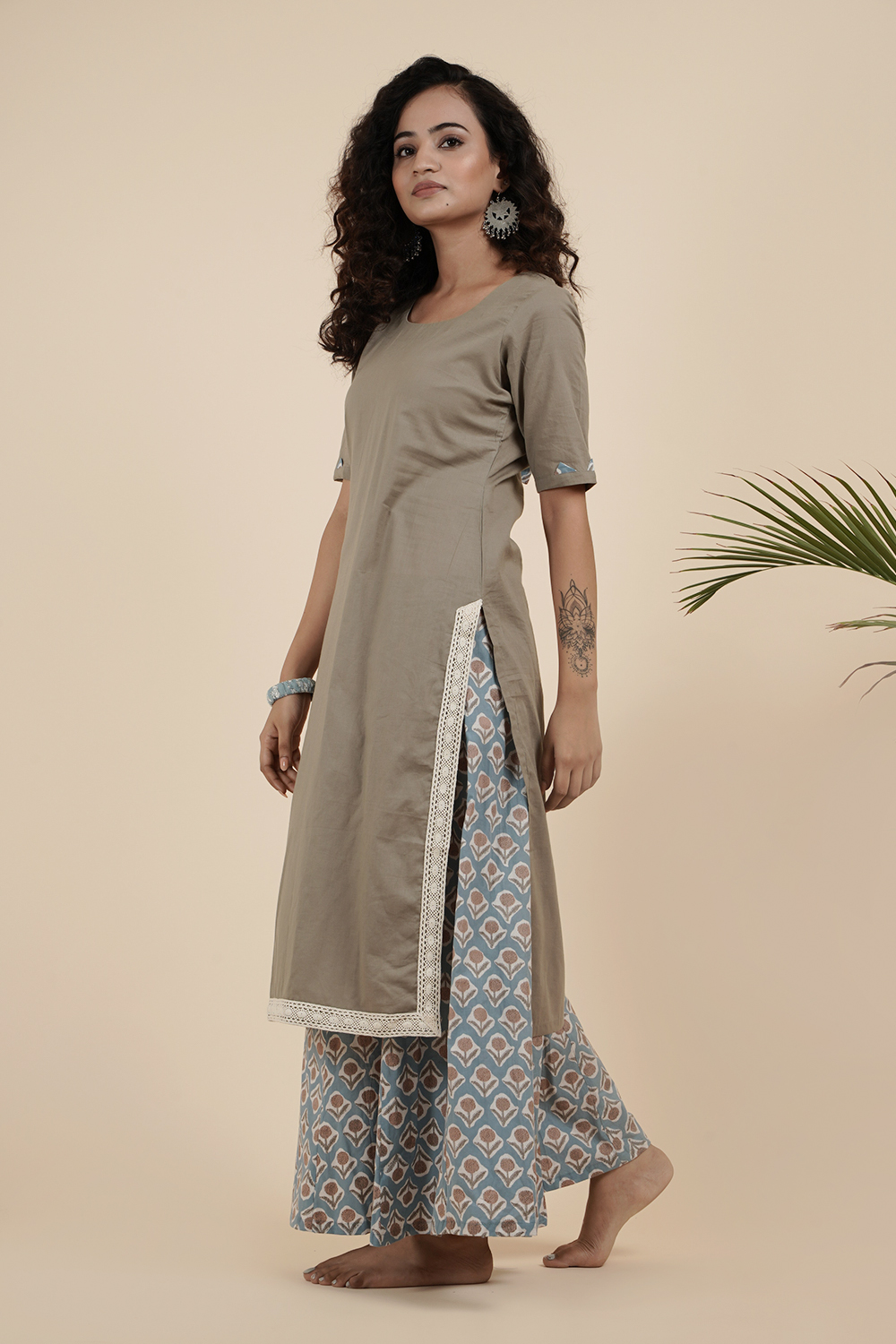 FAWN BOW KURTA SET
