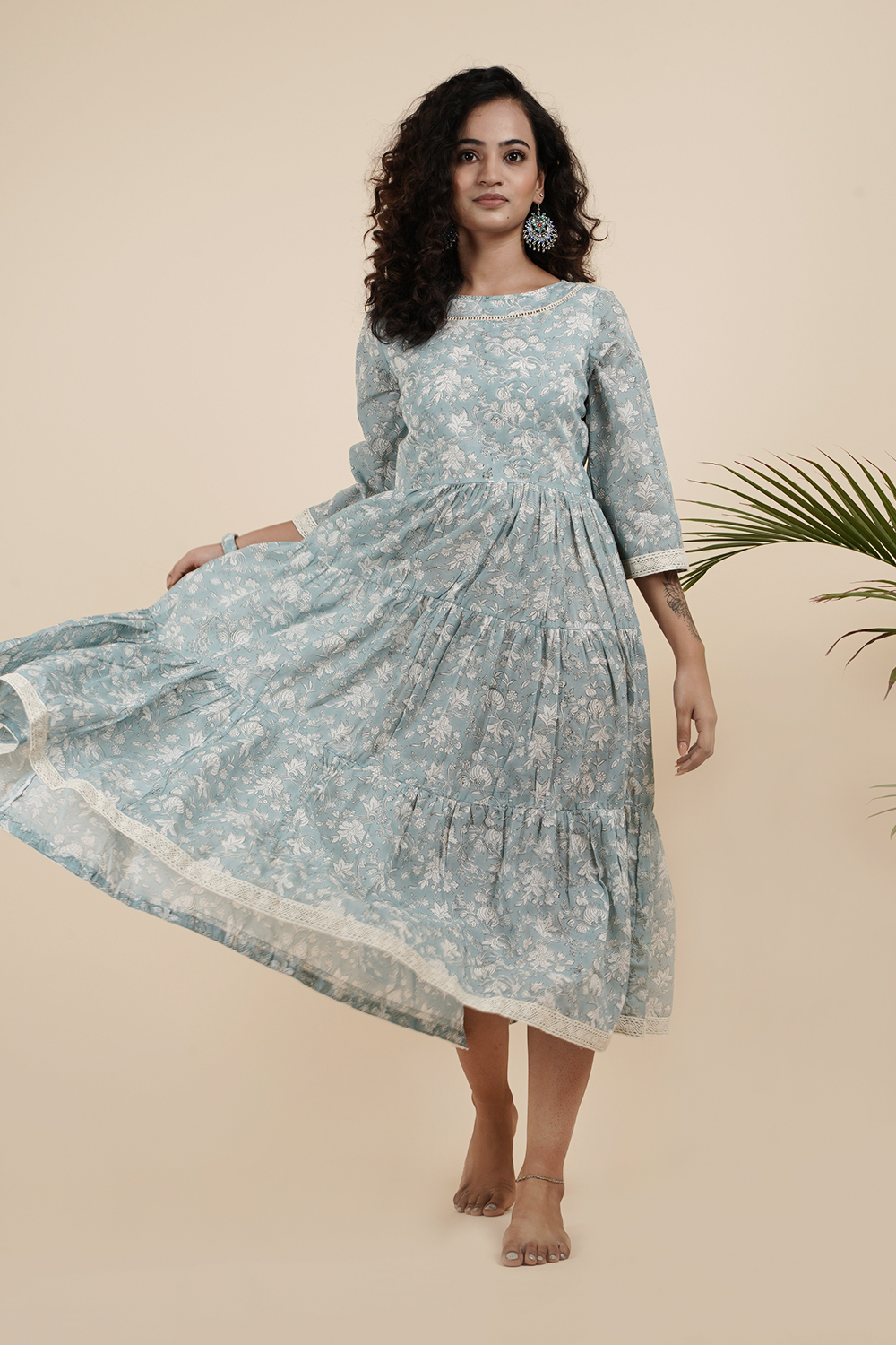 JADE TIERED DRESS