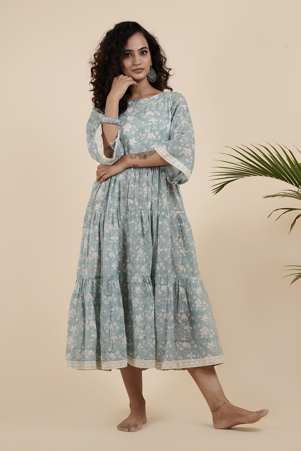 JADE TIERED DRESS