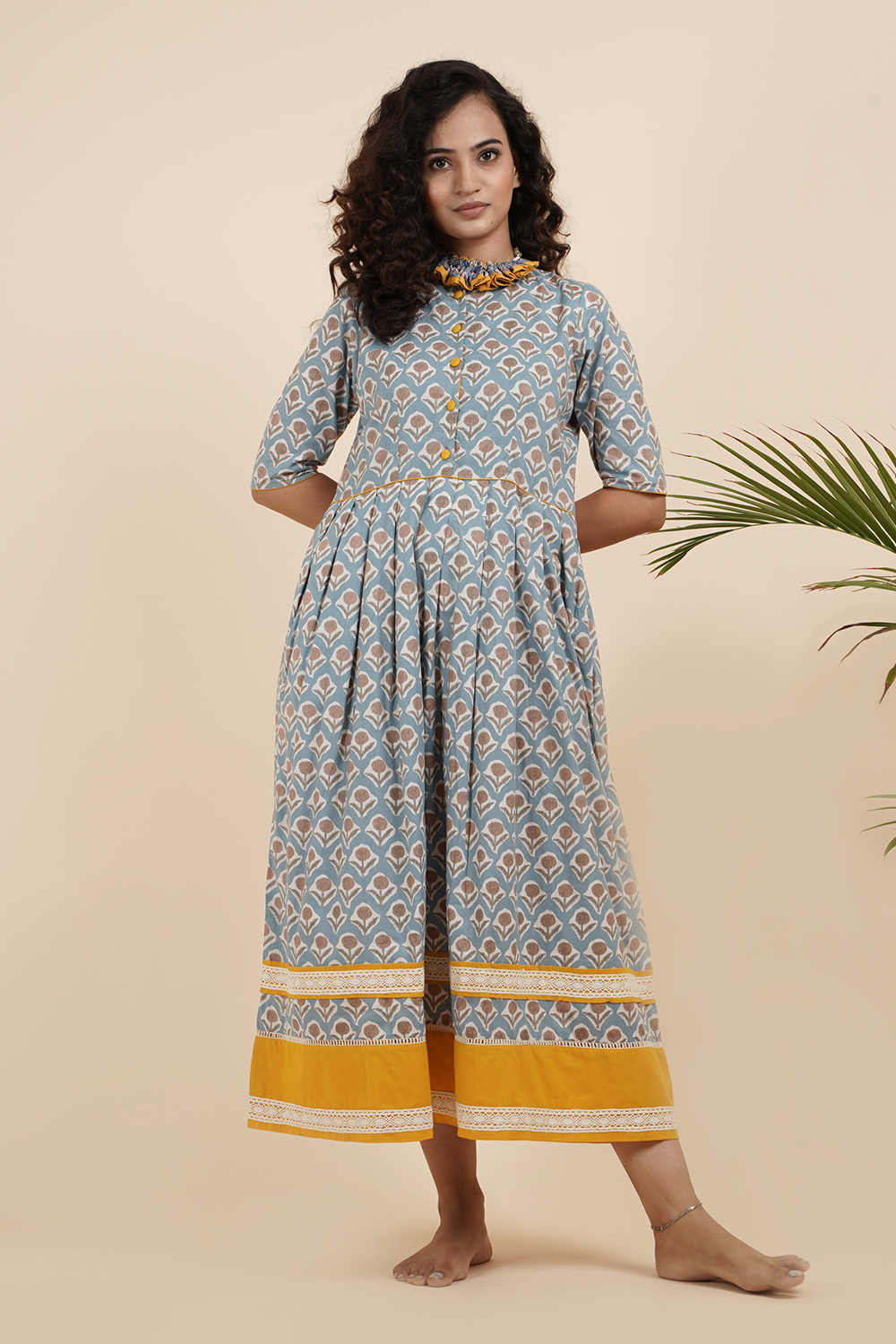 SUNSTONE BORDER DRESS