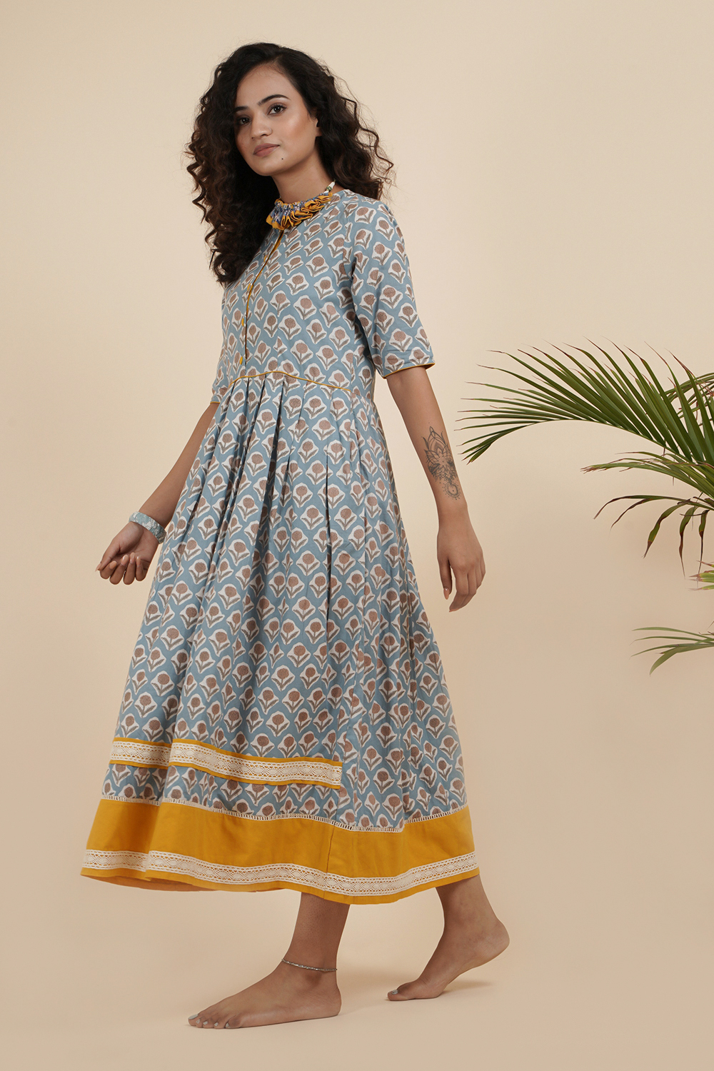 SUNSTONE BORDER DRESS