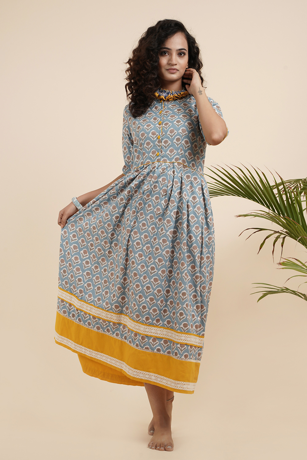 SUNSTONE BORDER DRESS